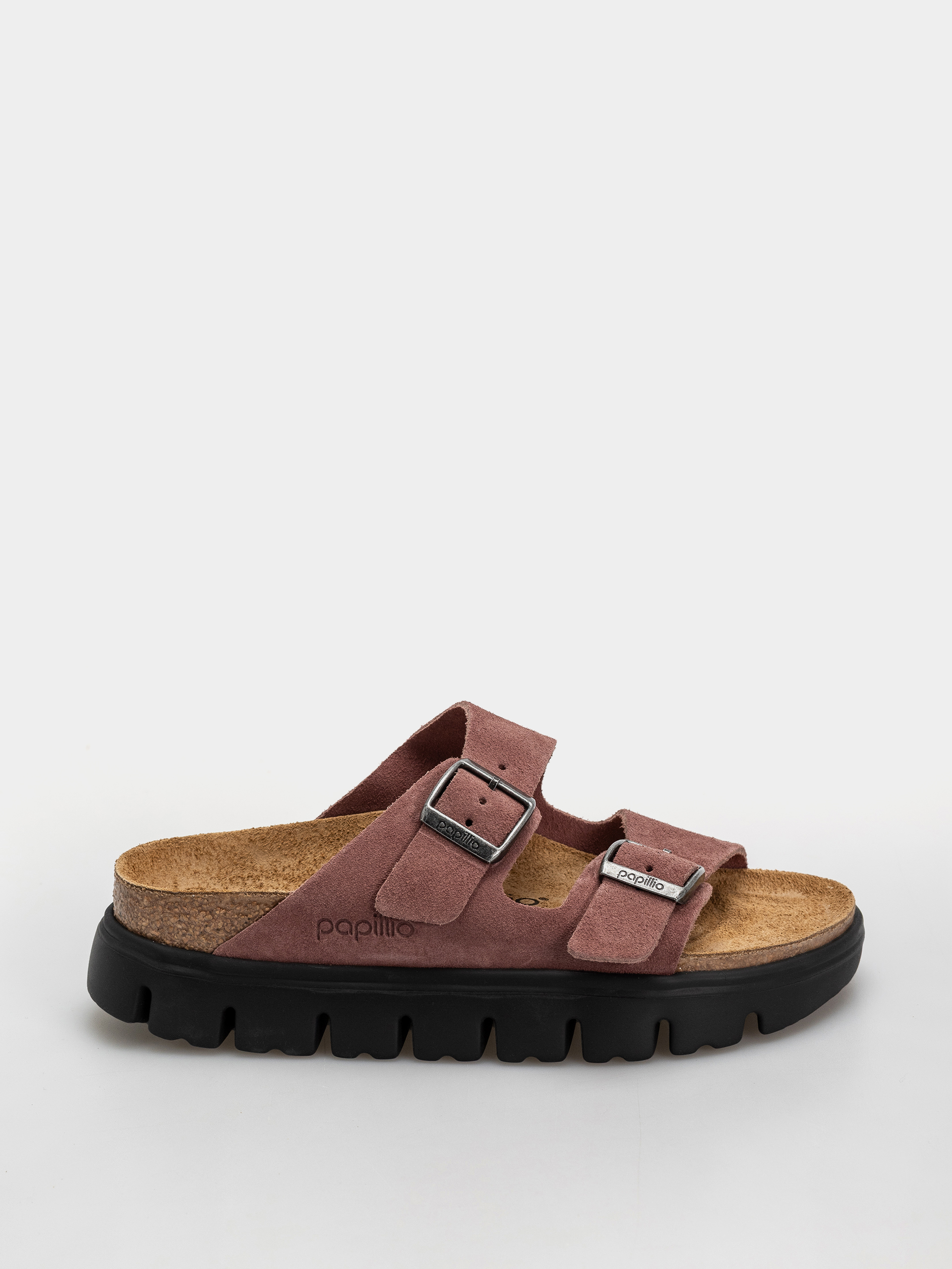 Klapki Birkenstock Arizona Chunky Suede Leather Narrow Wmn