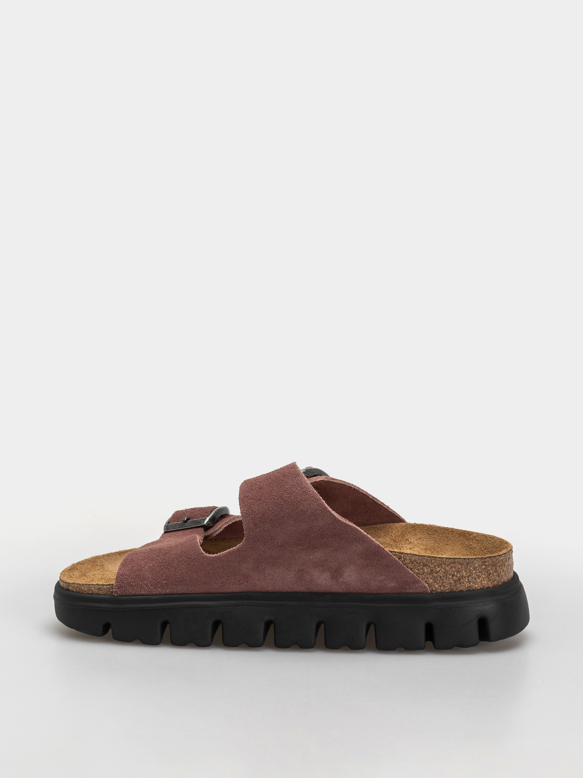 Klapki Birkenstock Arizona Chunky Suede Leather Narrow Wmn (pepper)