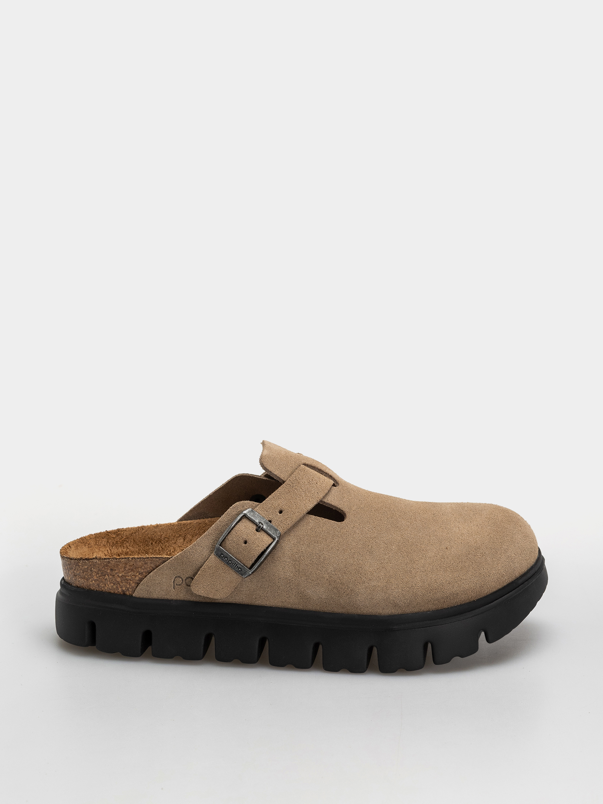Klapki Birkenstock Boston Chunky Suede Leather Narrow Wmn