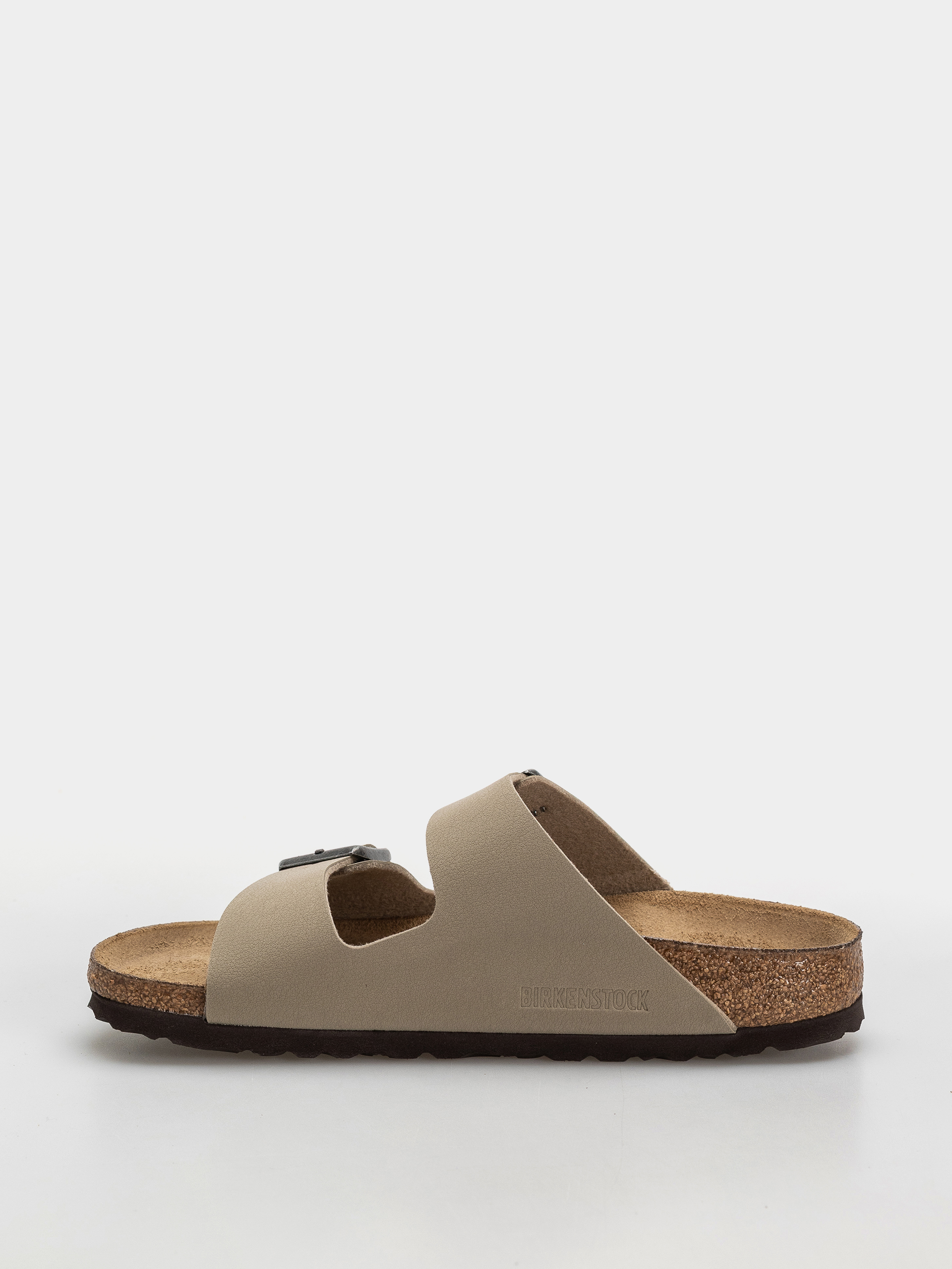 Klapki Birkenstock Arizona Birko Flor Narrow (faded khaki/dark brown os)