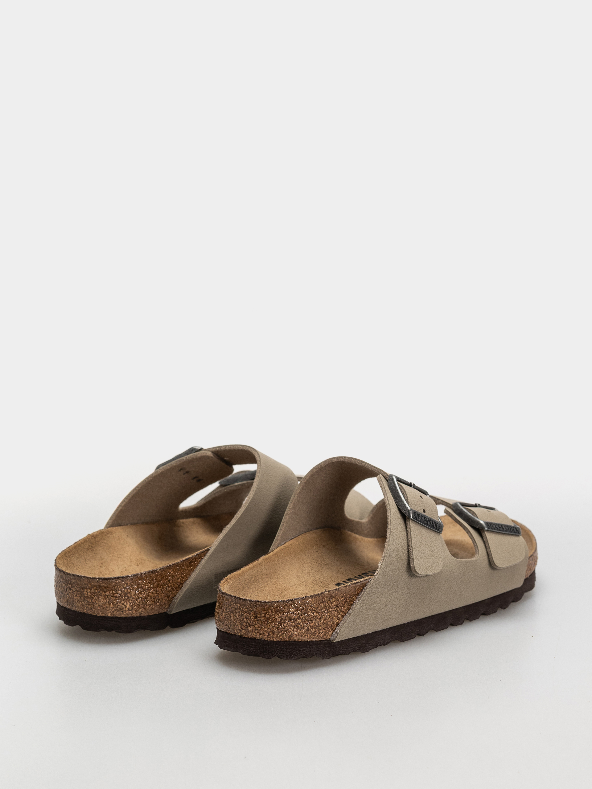Klapki Birkenstock Arizona Birko Flor Narrow (faded khaki/dark brown os)