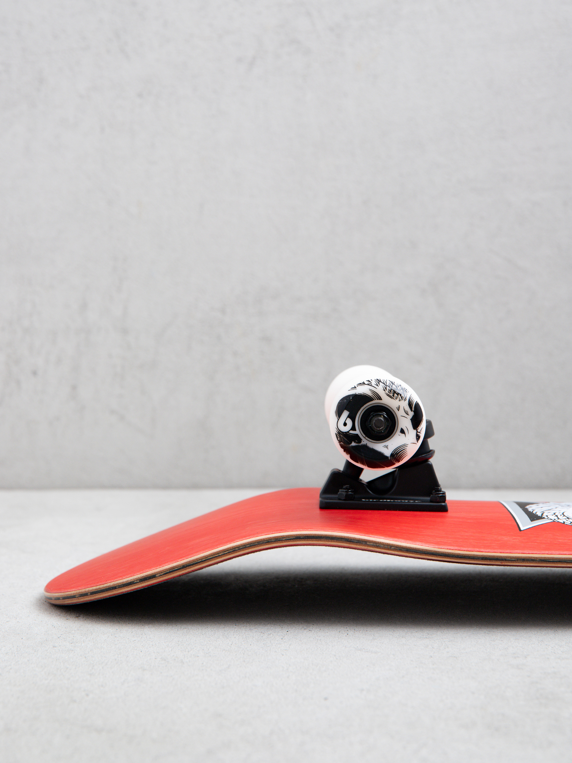Deskorolka Birdhouse Hawk Skull 2 (red)