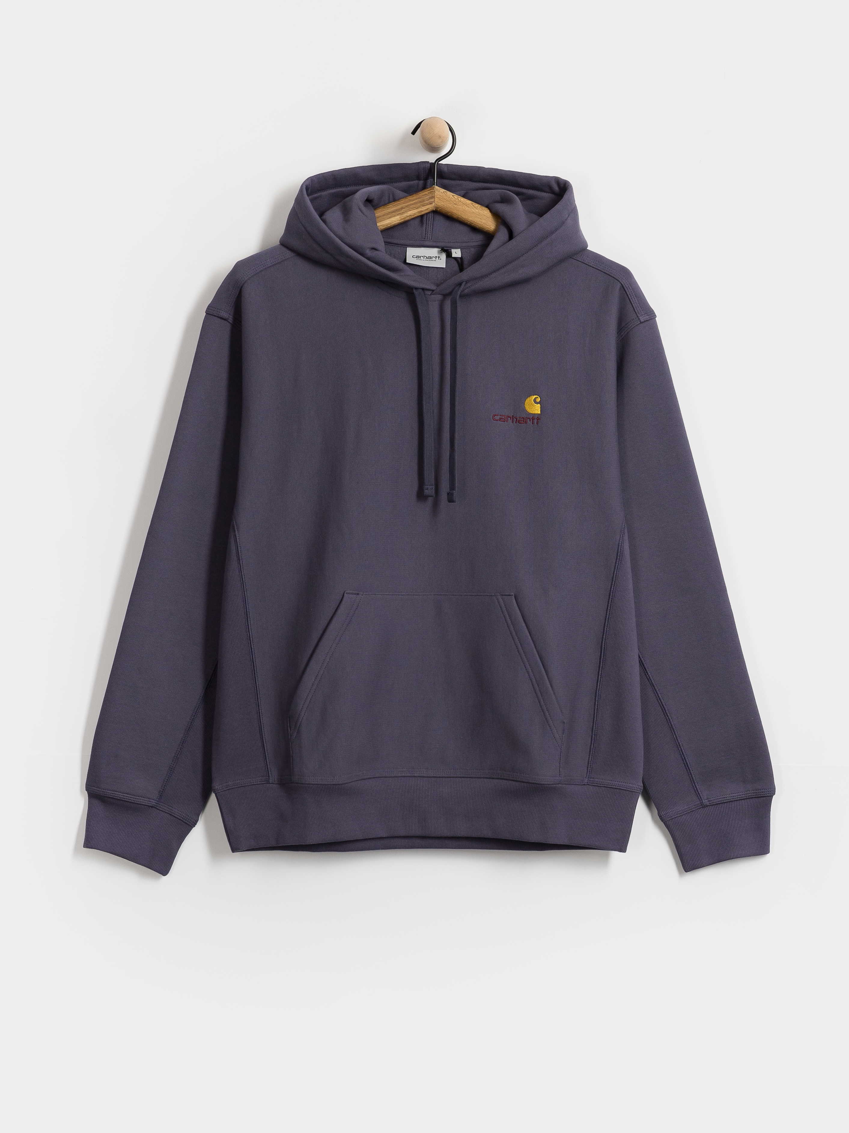 Bluza z kapturem Carhartt WIP American Script HD (shady purple)