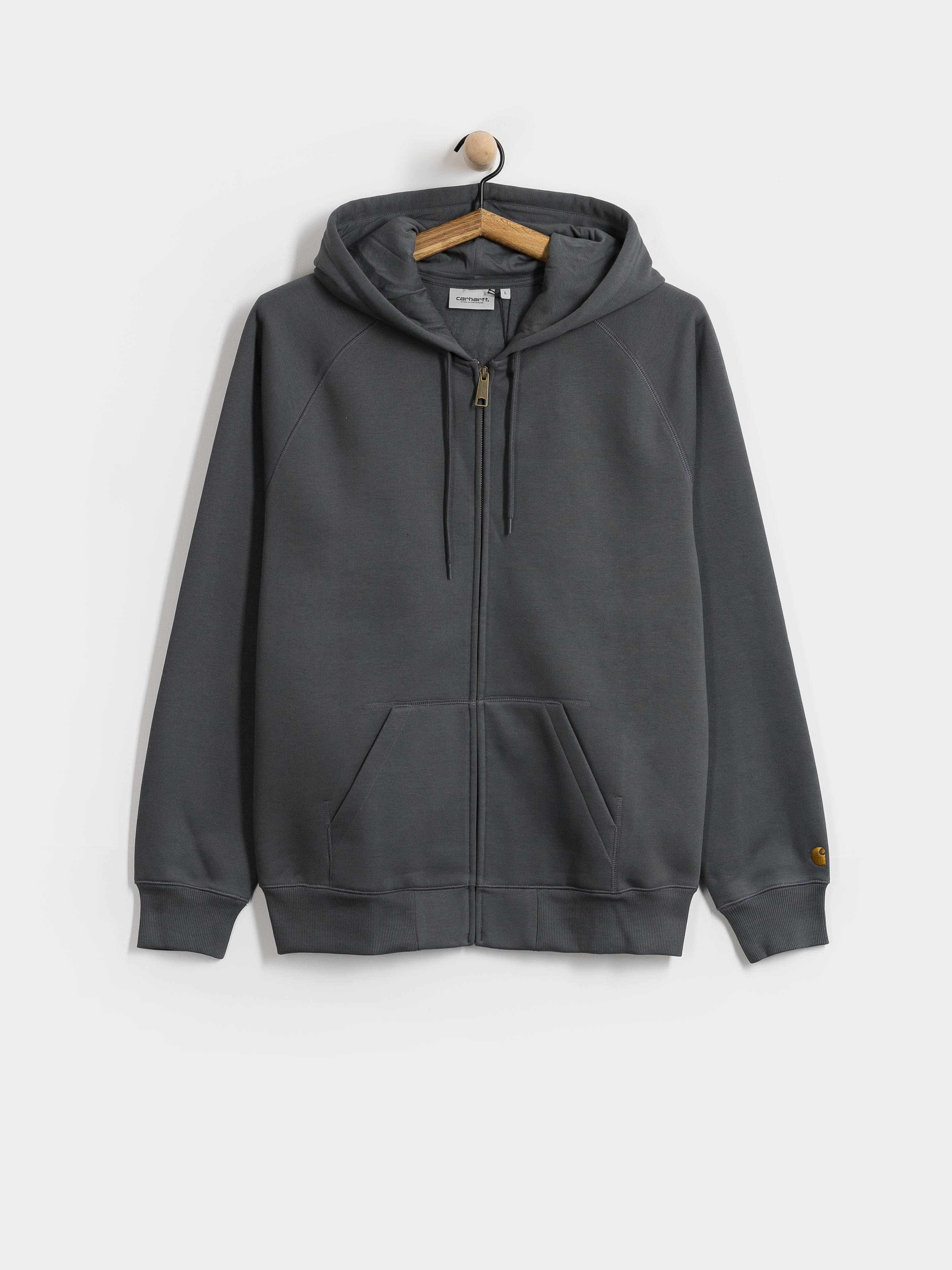 Bluza z kapturem Carhartt WIP Chase ZHD (styx/gold)