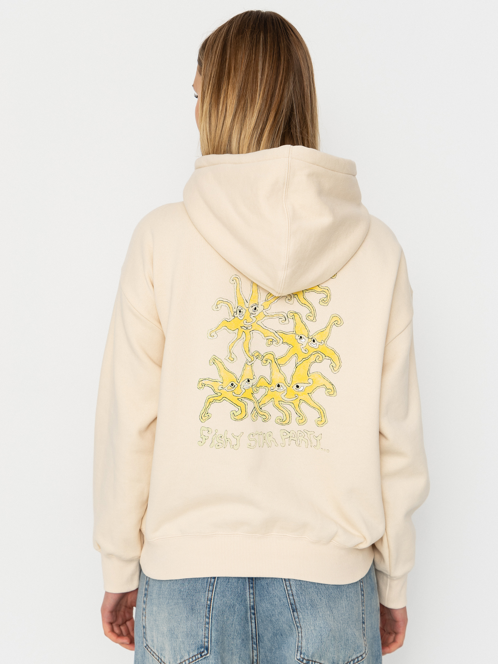 Bluza z kapturem Volcom Moove On HD Wmn (vintage white)