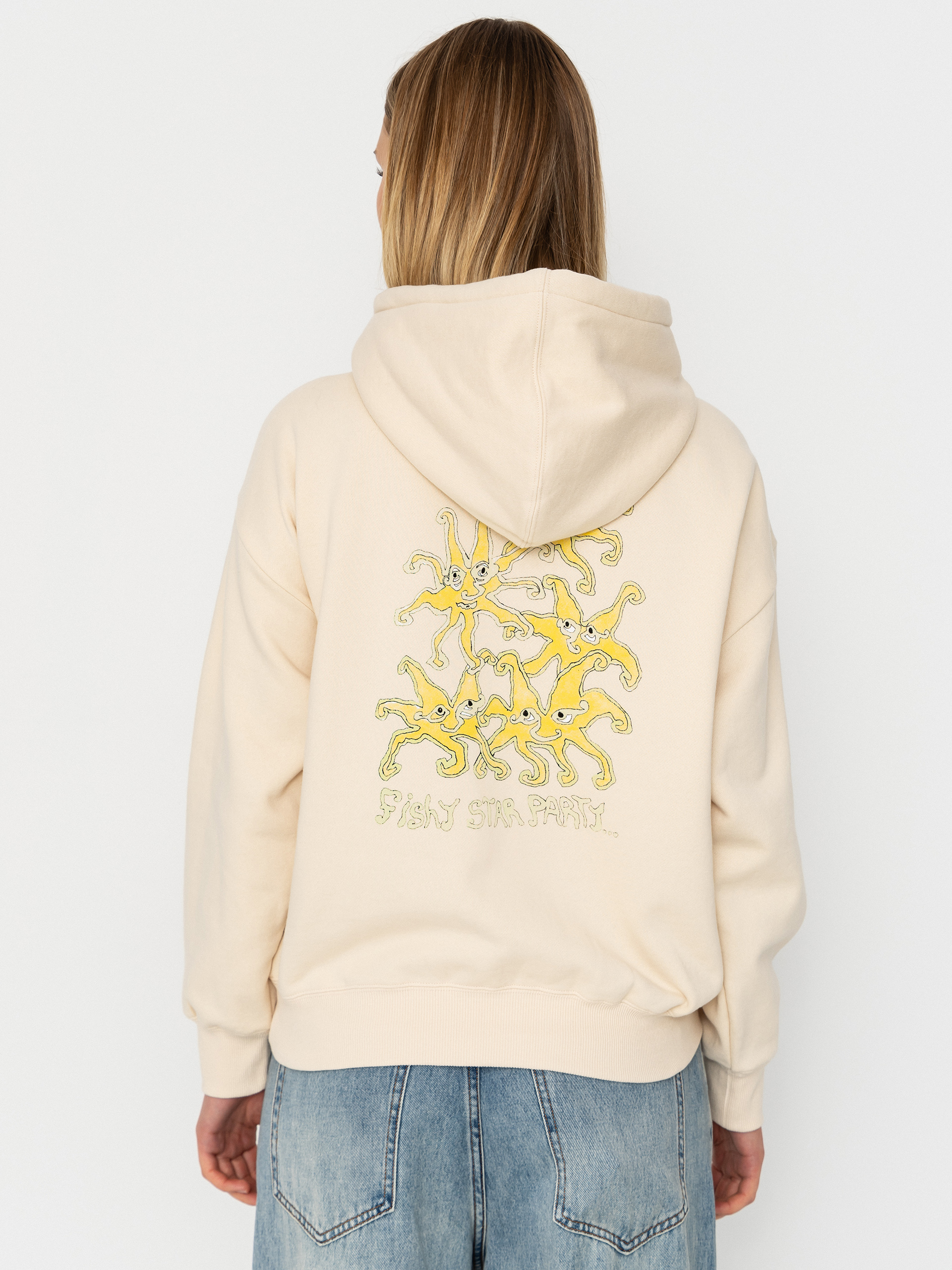 Bluza z kapturem Volcom Moove On HD Wmn (vintage white)