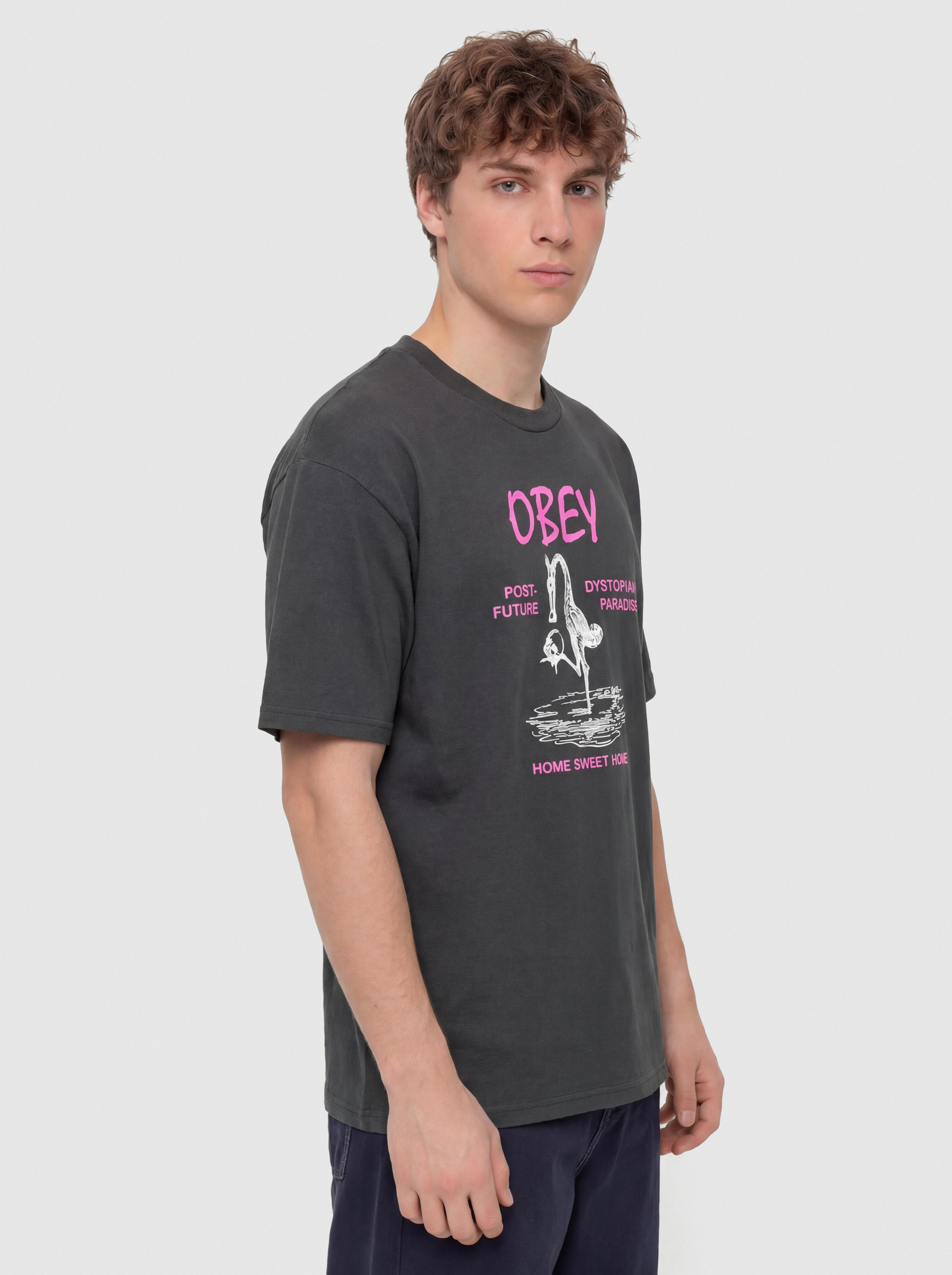 T-shirt OBEY Post Future (vintage black)