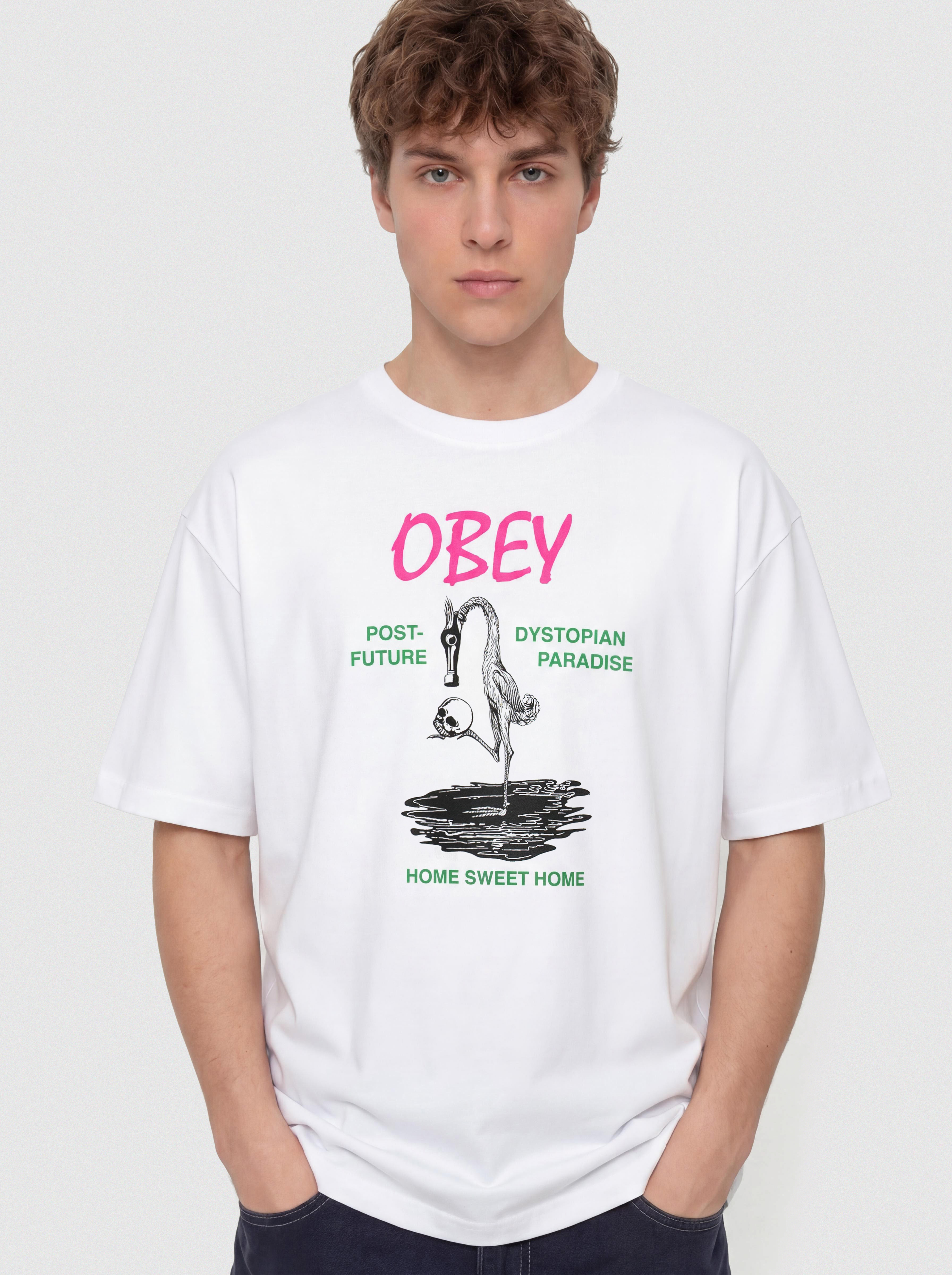 T-shirt OBEY Post Future (white)