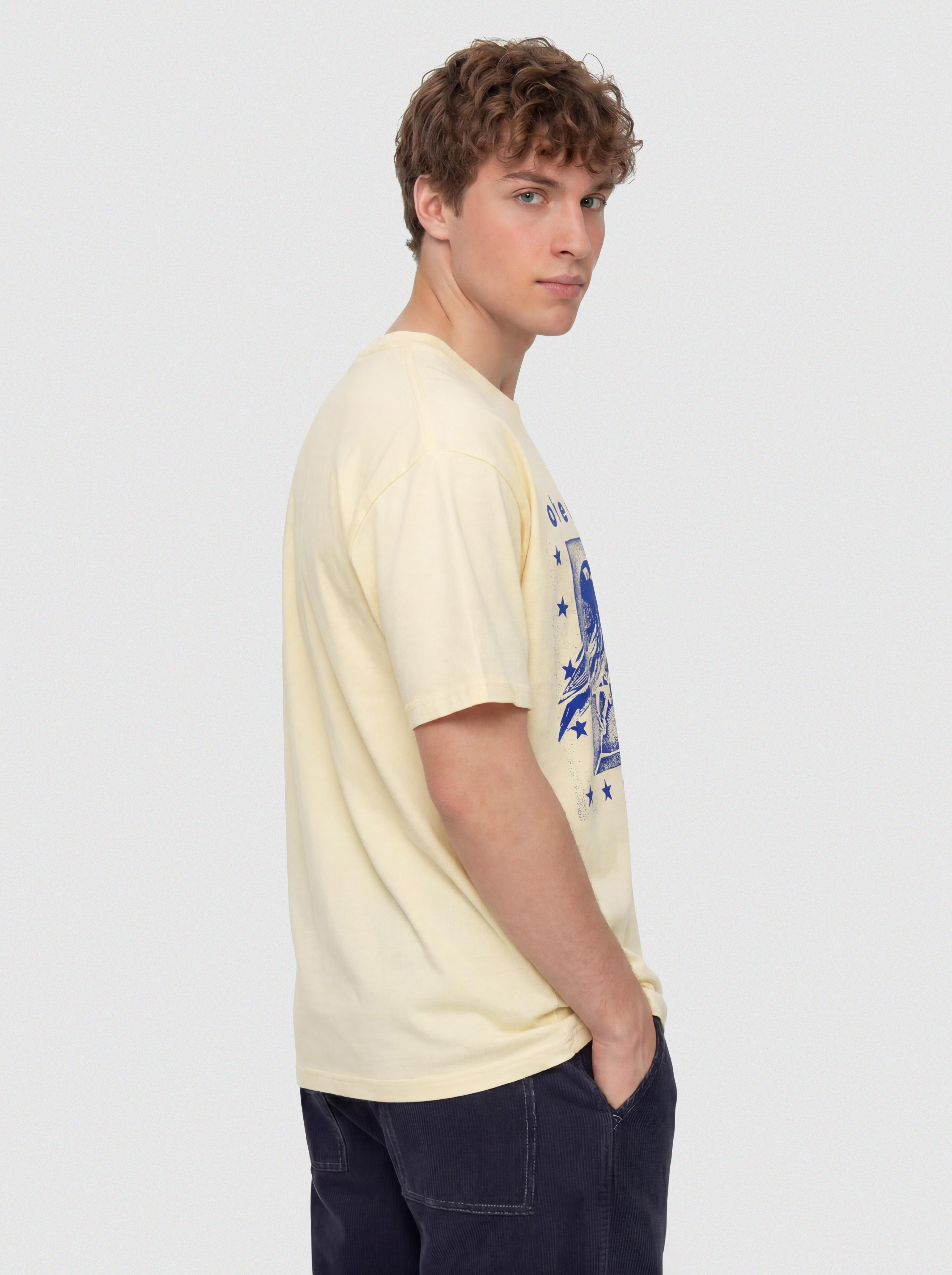 T-shirt OBEY Fly Away (pale yellow)