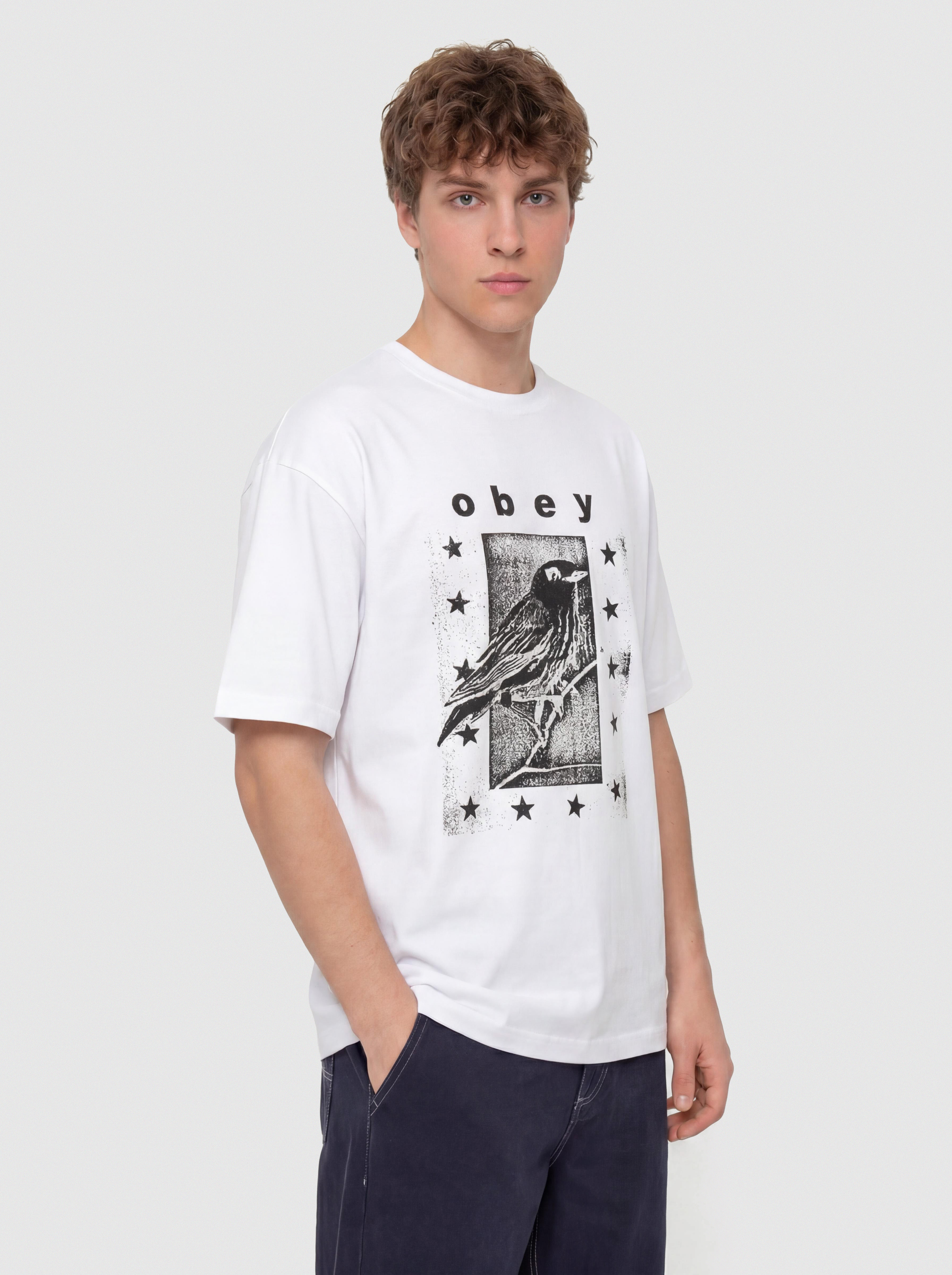 T-shirt OBEY Fly Away (white)