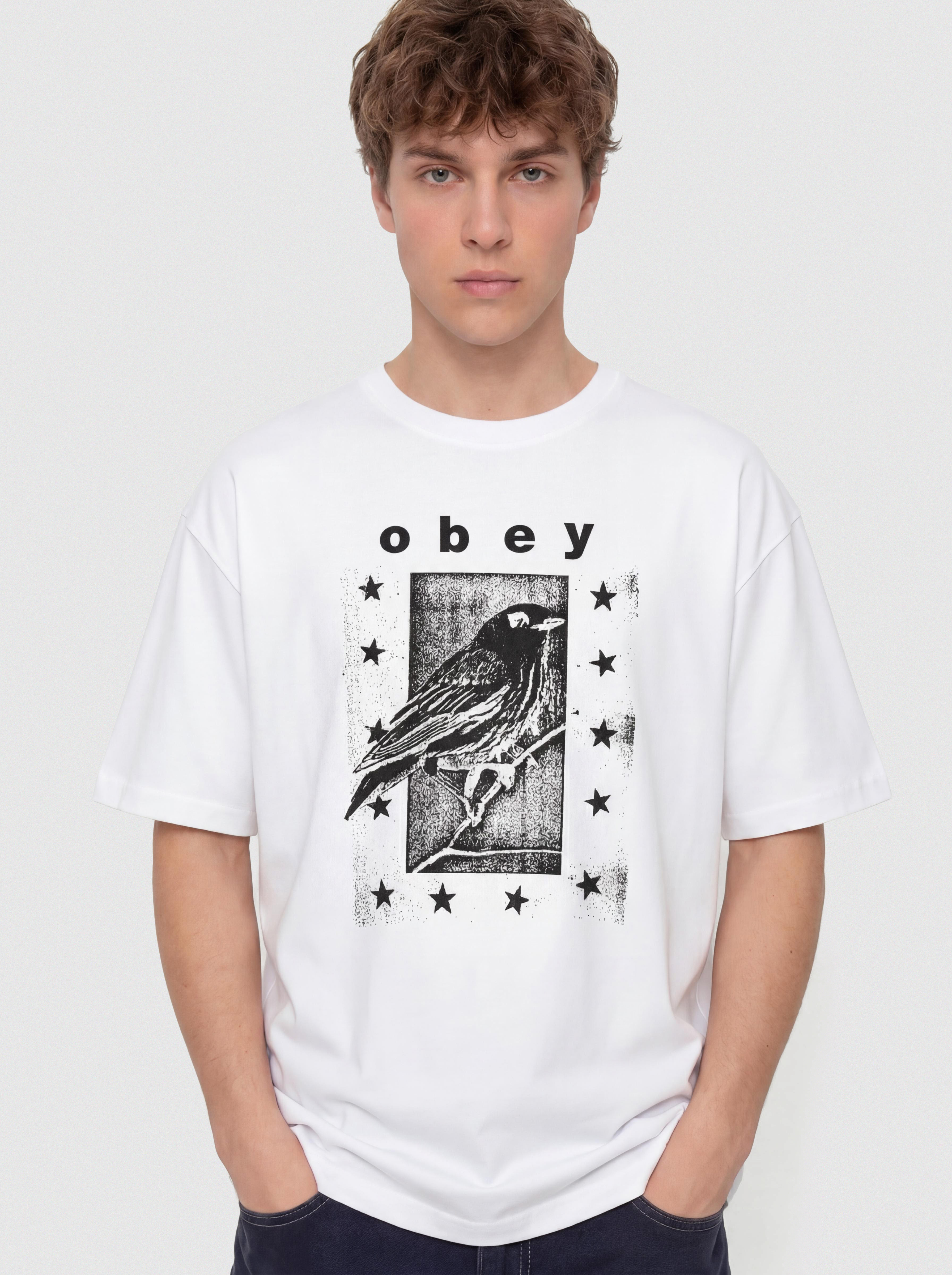 T-shirt OBEY Fly Away (white)