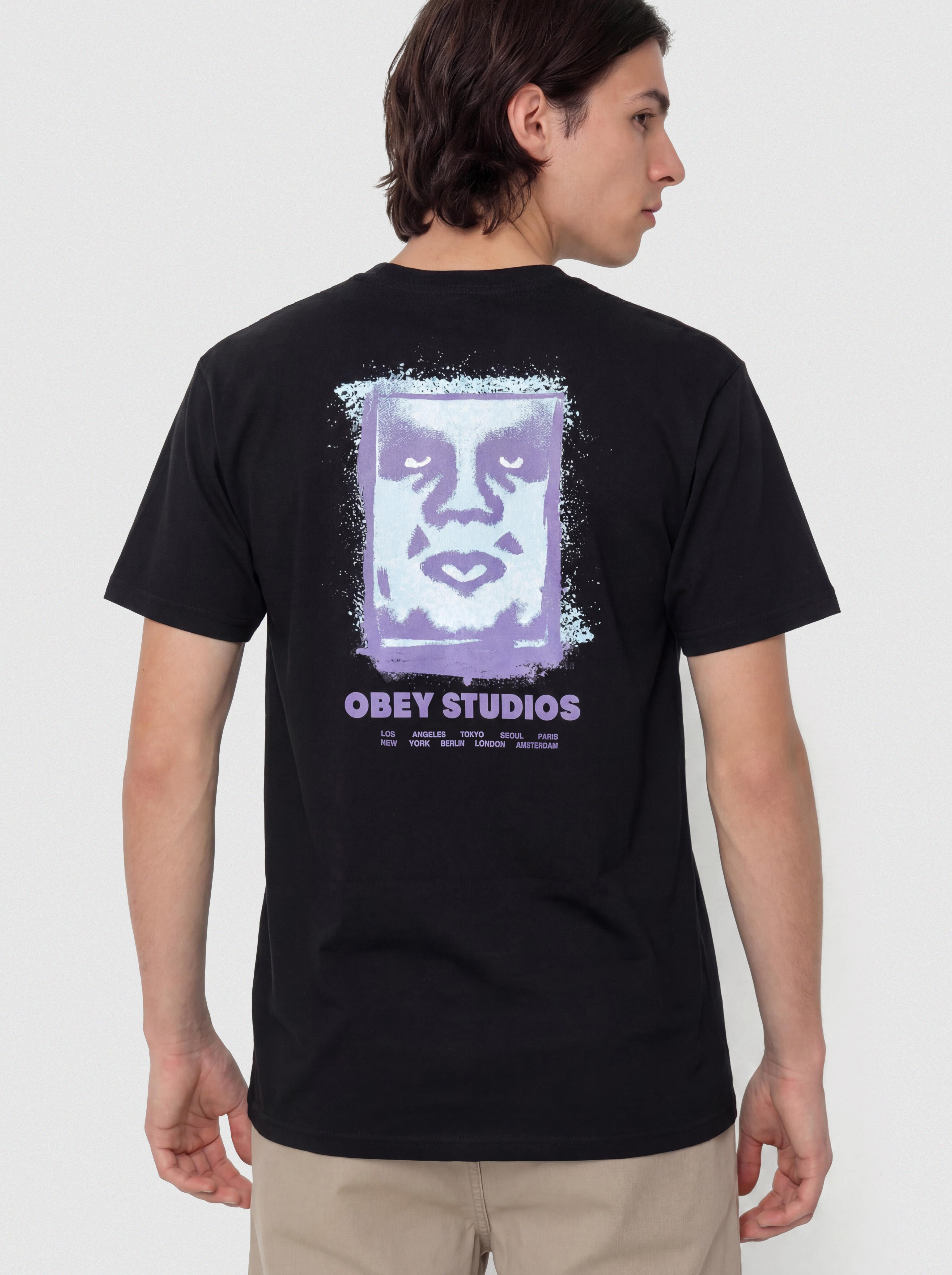 T-shirt OBEY Chalky Icon (black)