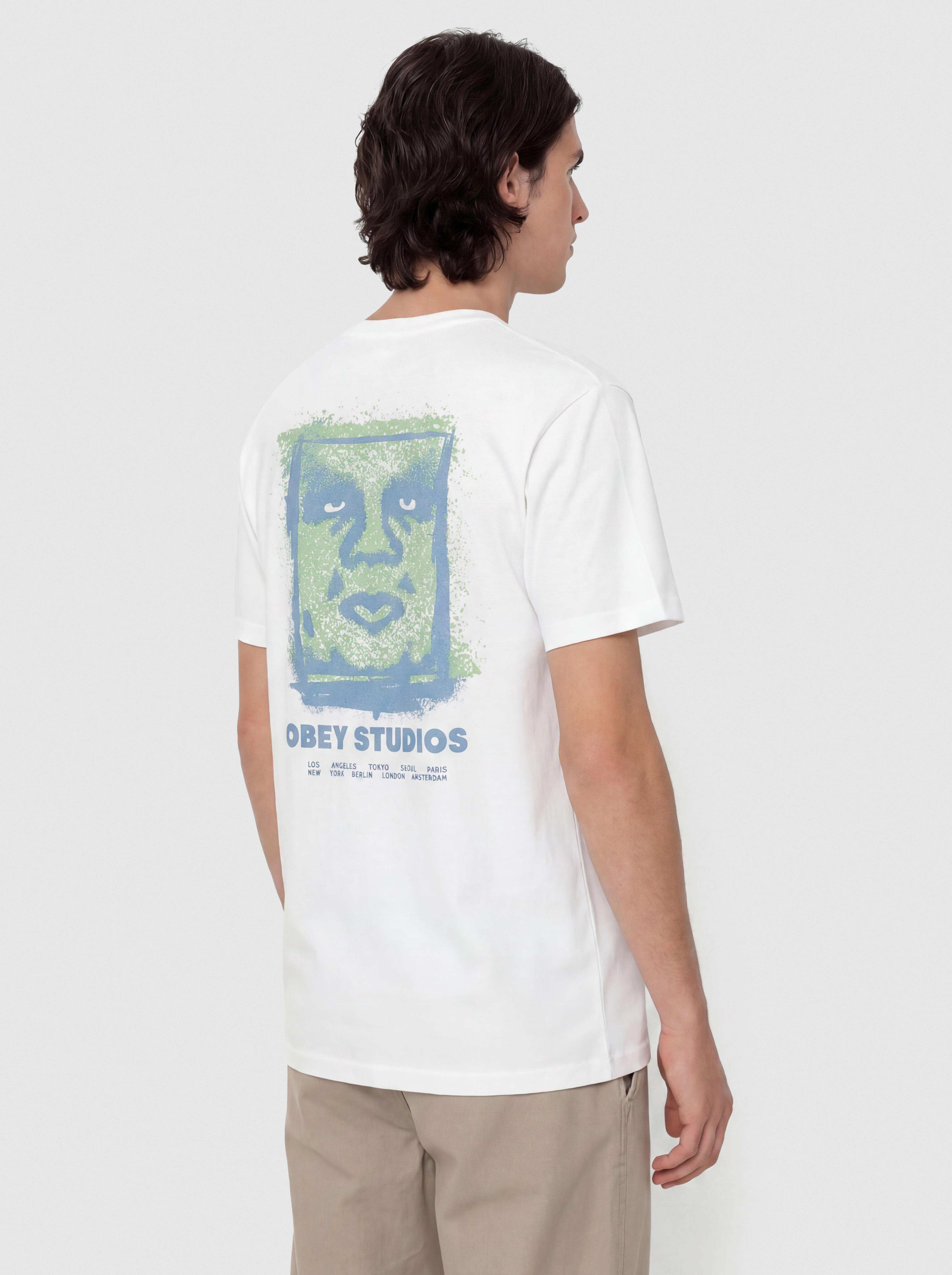 T-shirt OBEY Chalky Icon (white)