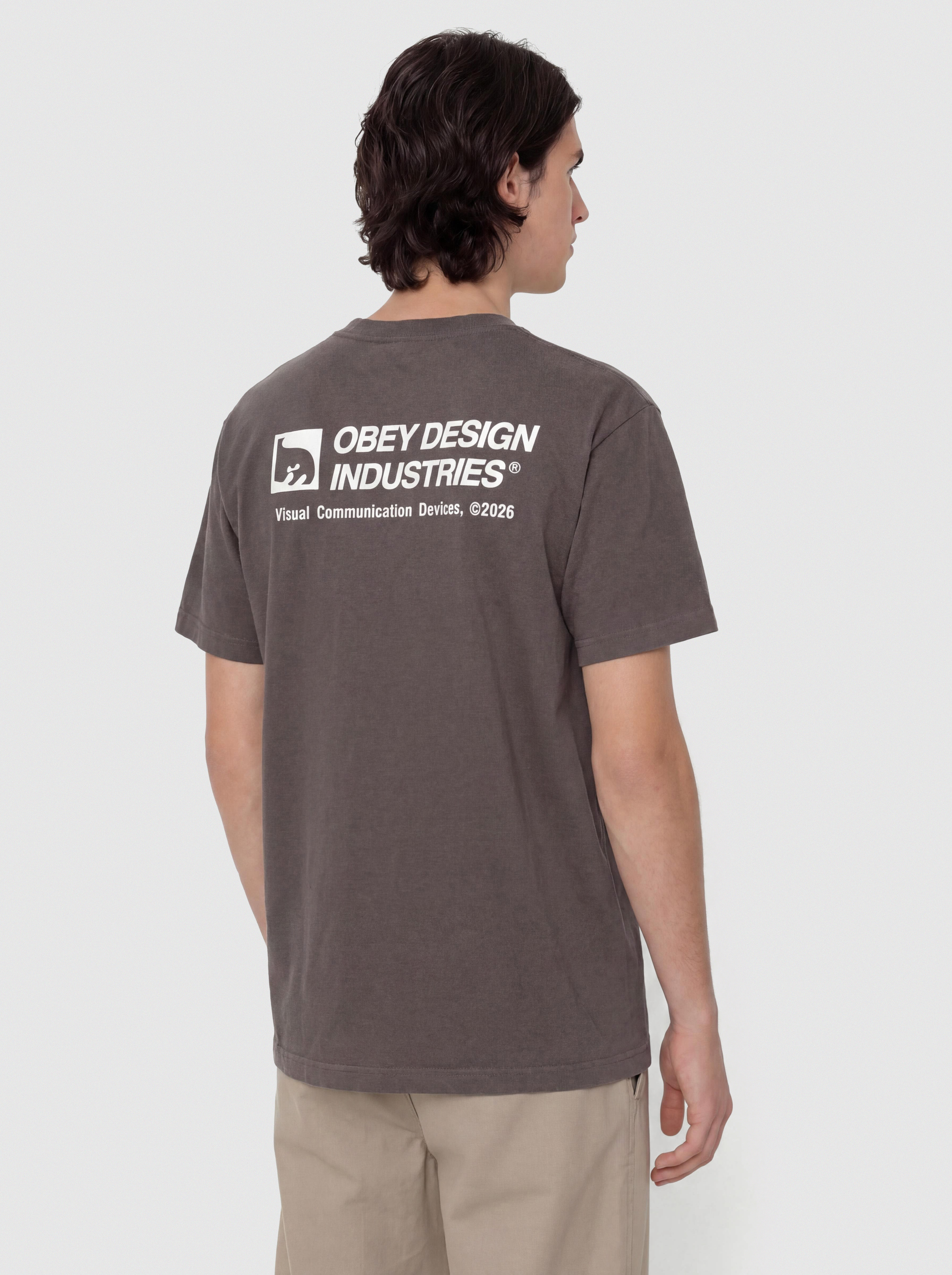 T-shirt OBEY Devices (pigment dusty black)