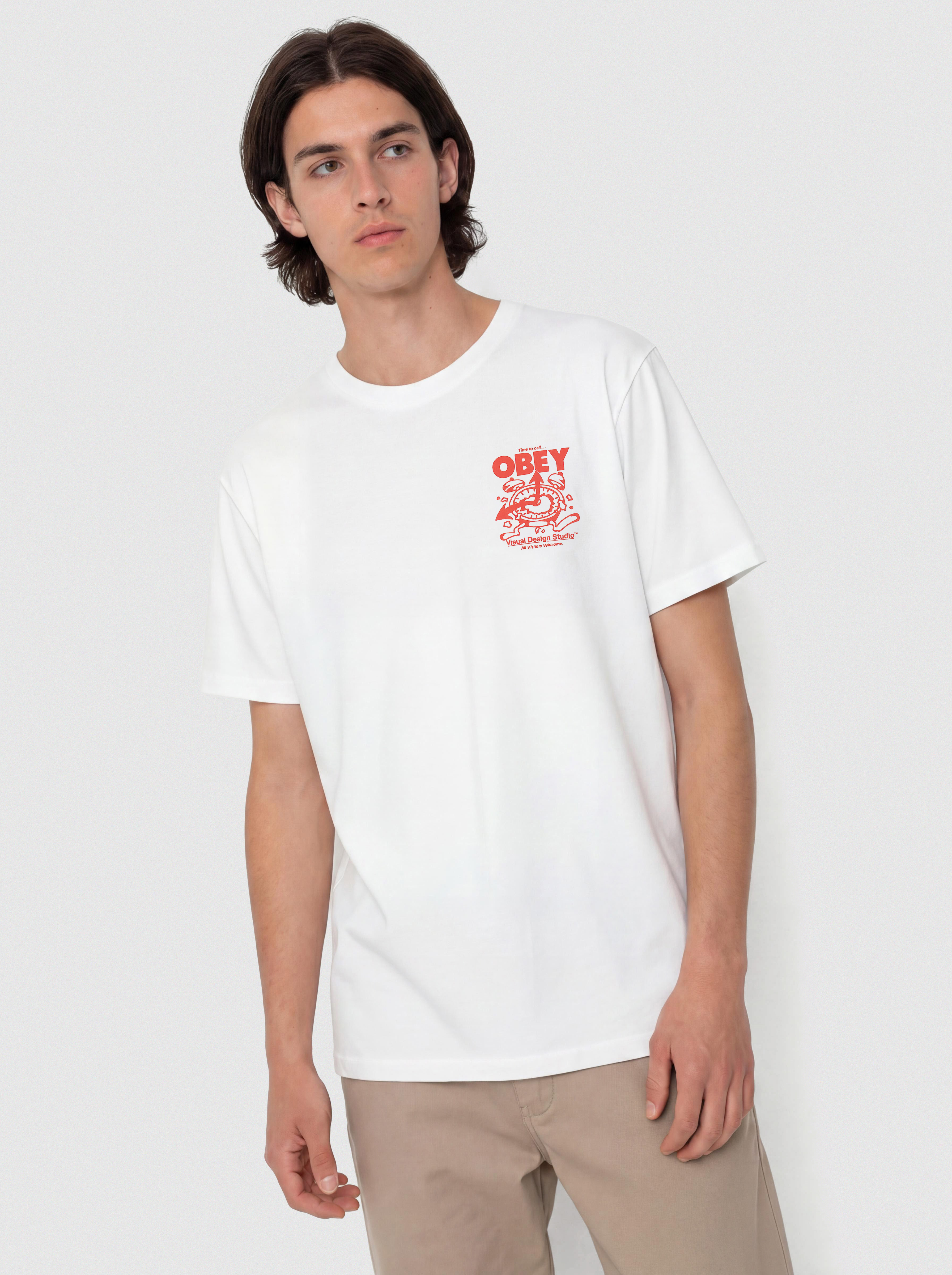 T-shirt OBEY Time To Call Obey (white)