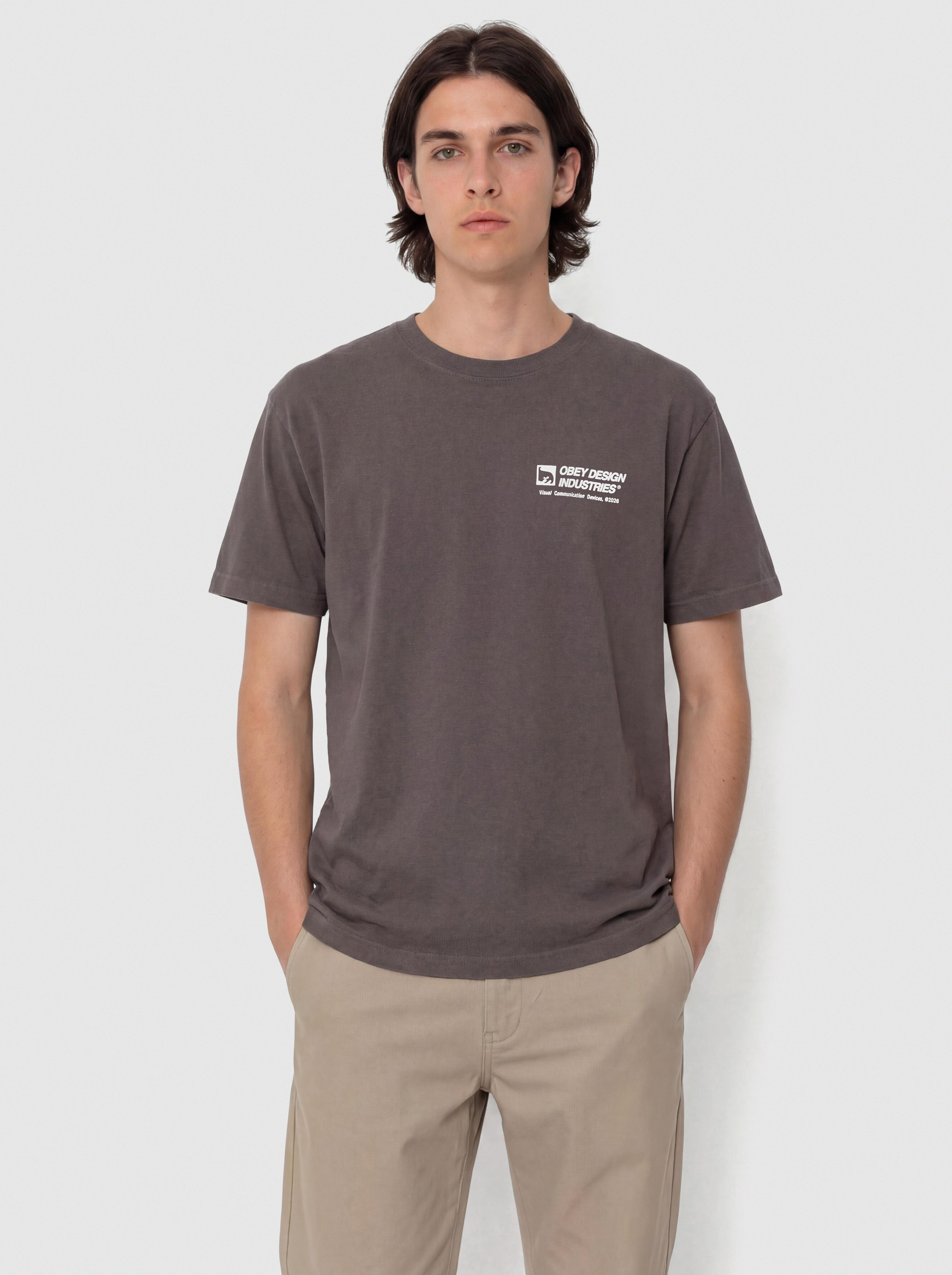 T-shirt OBEY Devices (pigment dusty black)