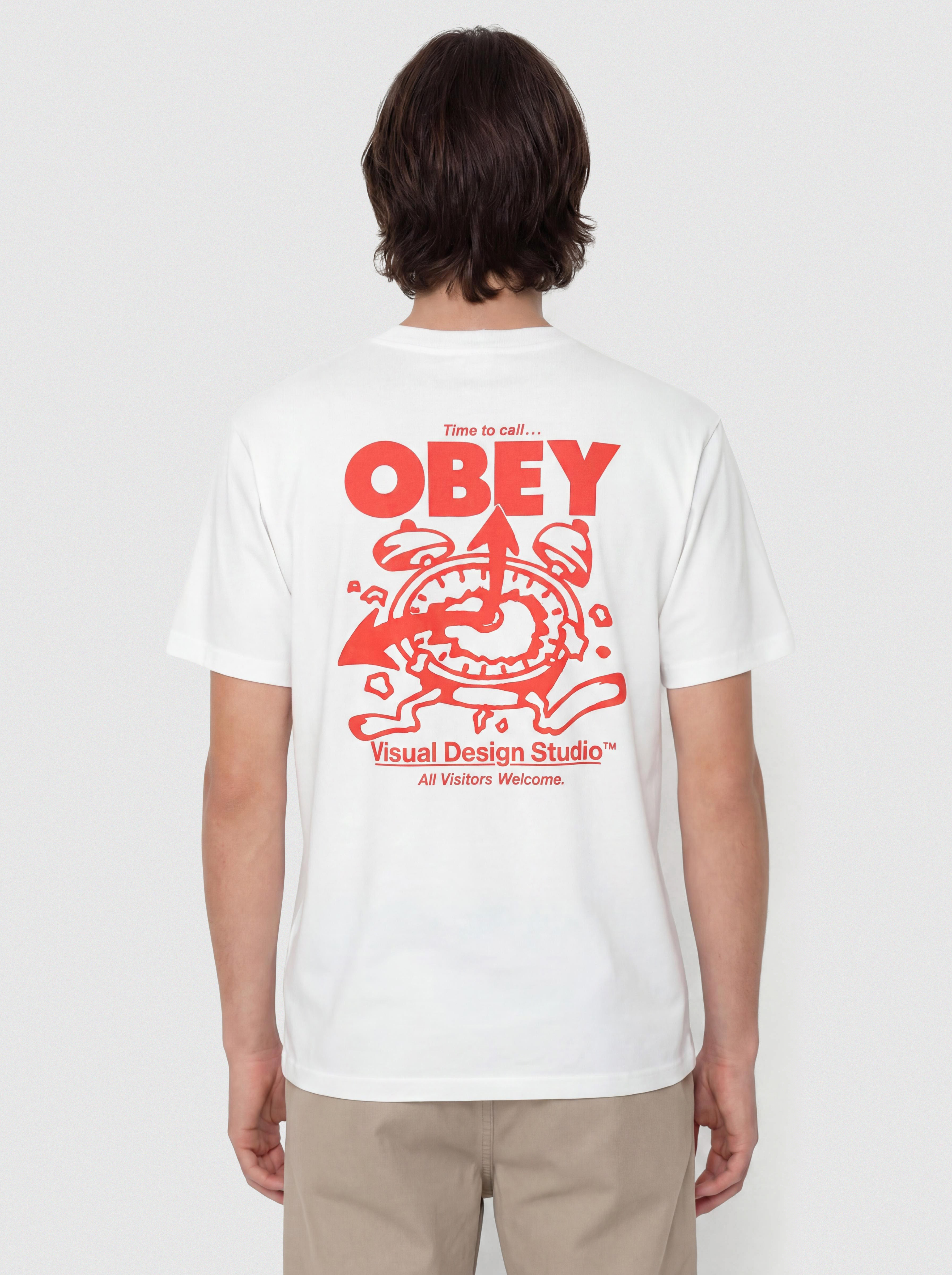 T-shirt OBEY Time To Call Obey (white)