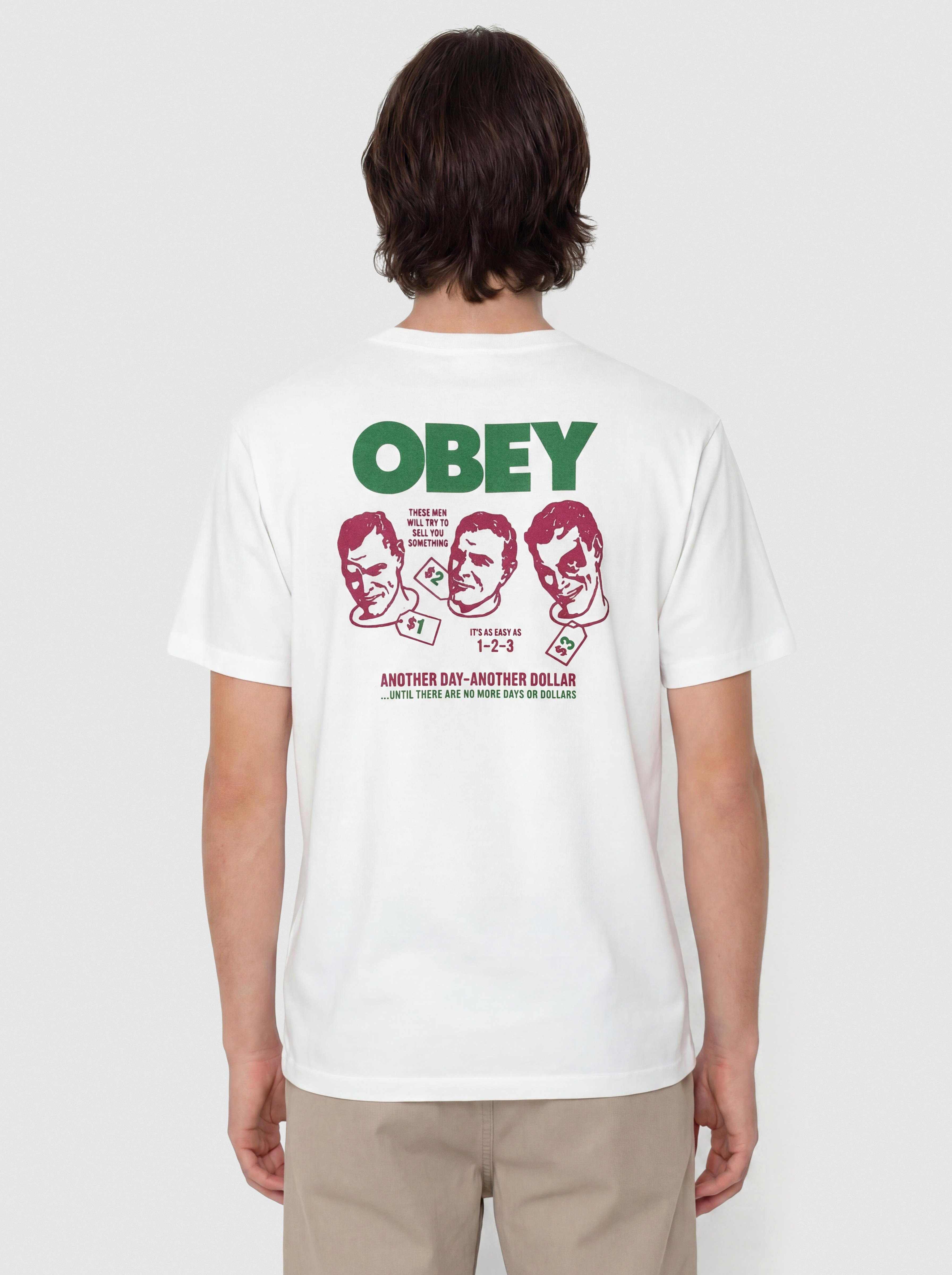 T-shirt OBEY Another Dollar (white)