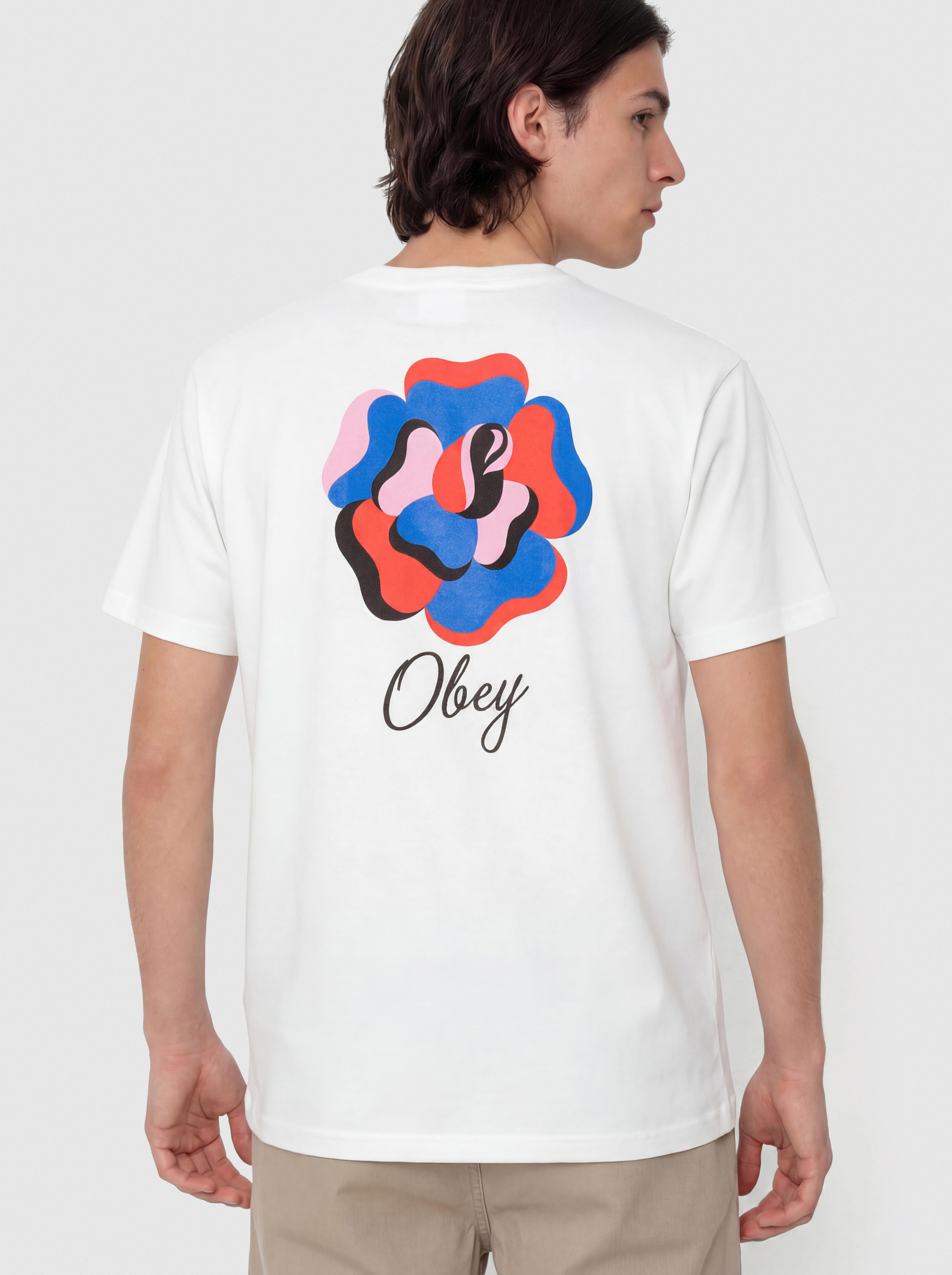 T-shirt OBEY Paper Rose (white)