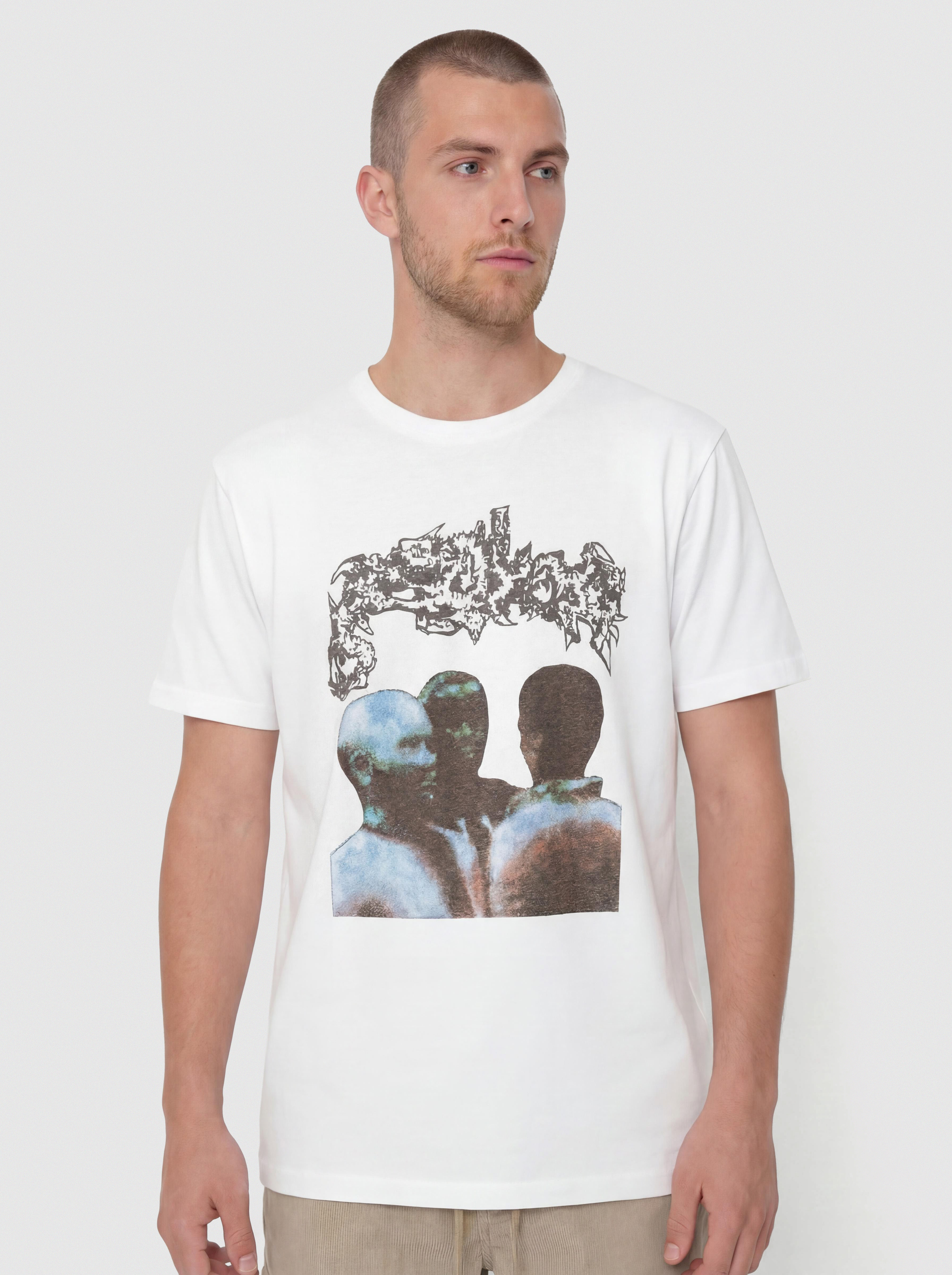 T-shirt Polar Skate Band Overhead (white)