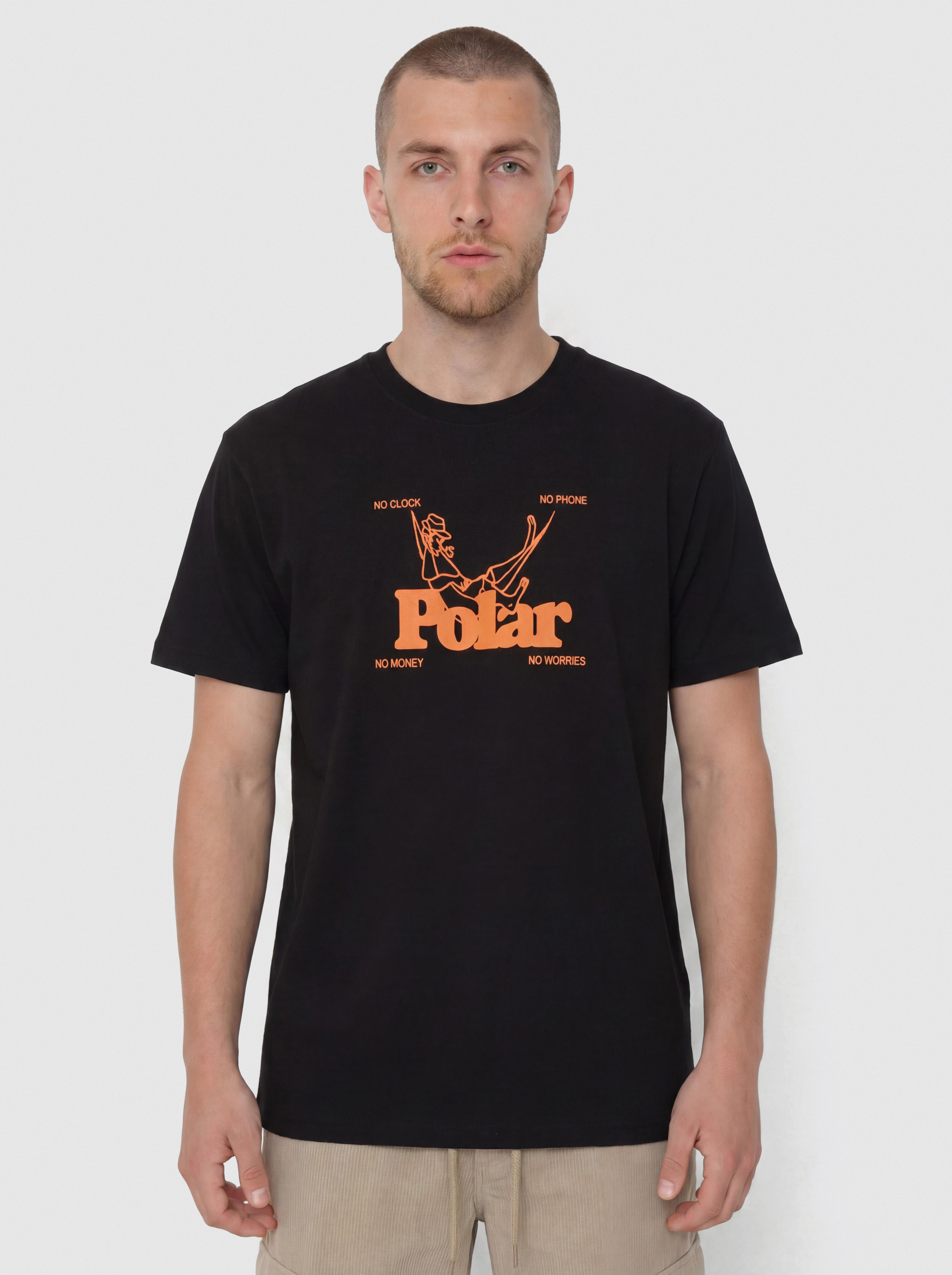 T-shirt Polar Skate No Worries (black)