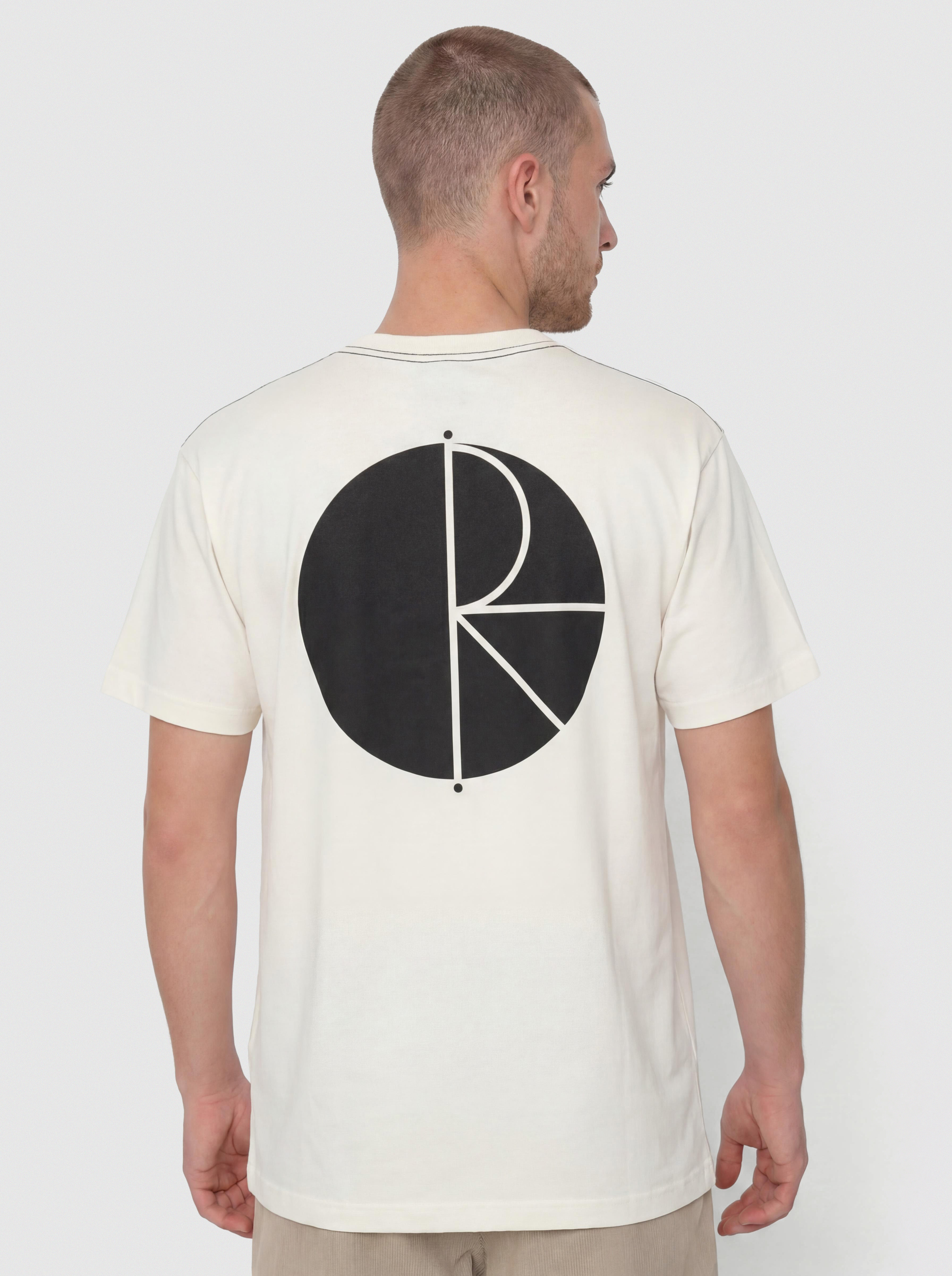 T-shirt Polar Skate Contrast Fill Logo (ivory/black)