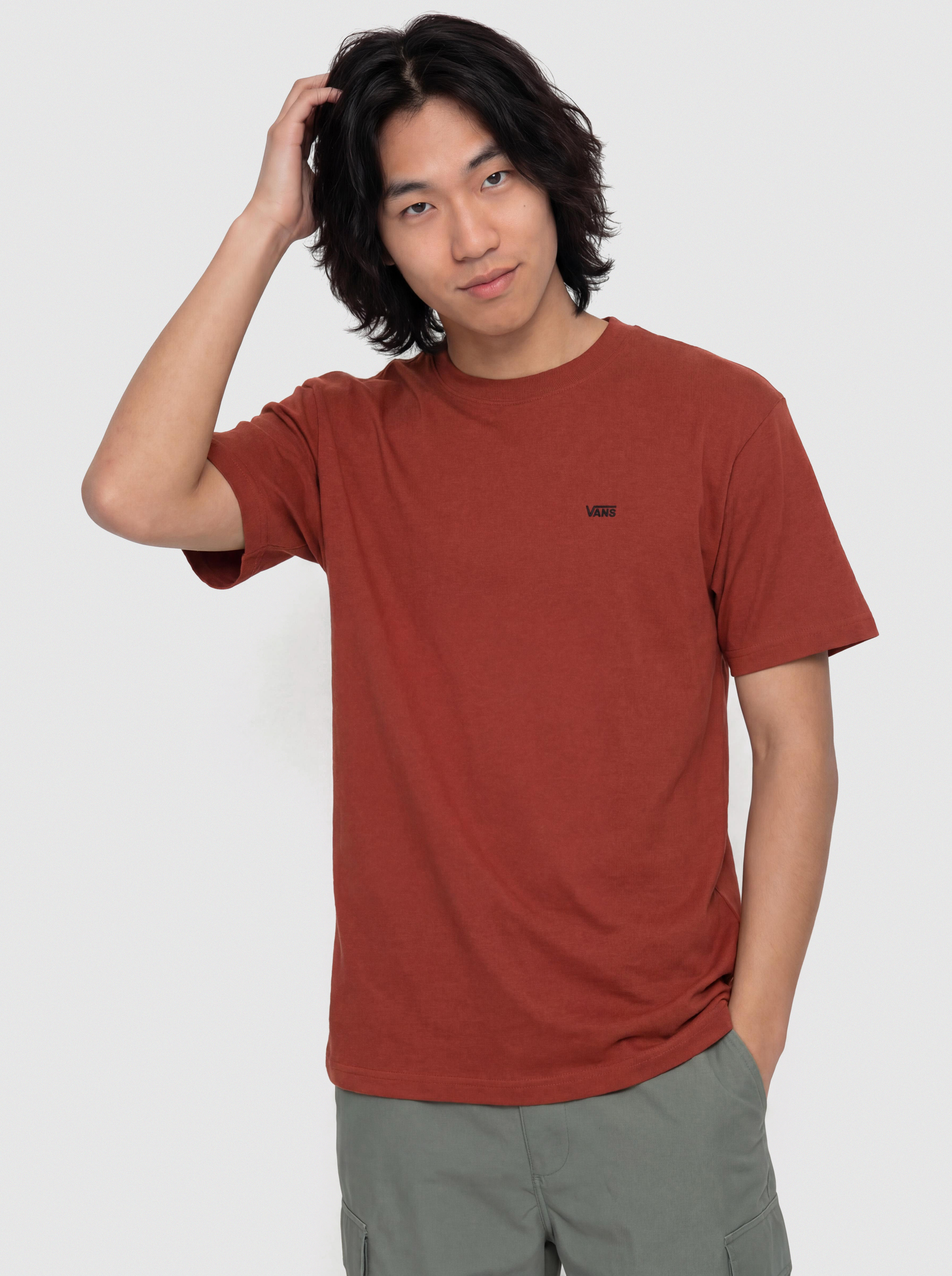 T-shirt Vans Left Chest II Loose (poppy ember)