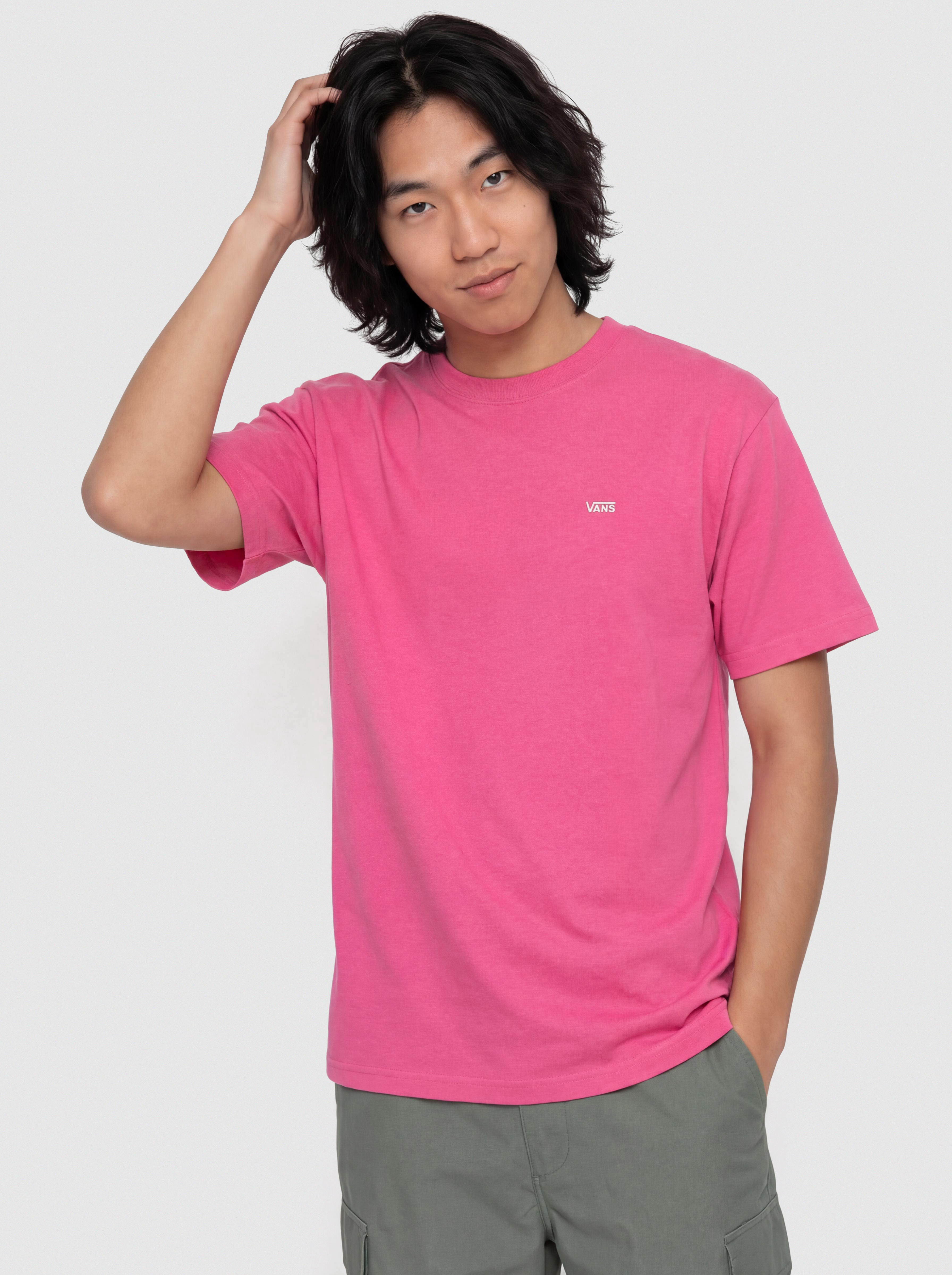 T-shirt Vans Left Chest II Loose (pink velvet)