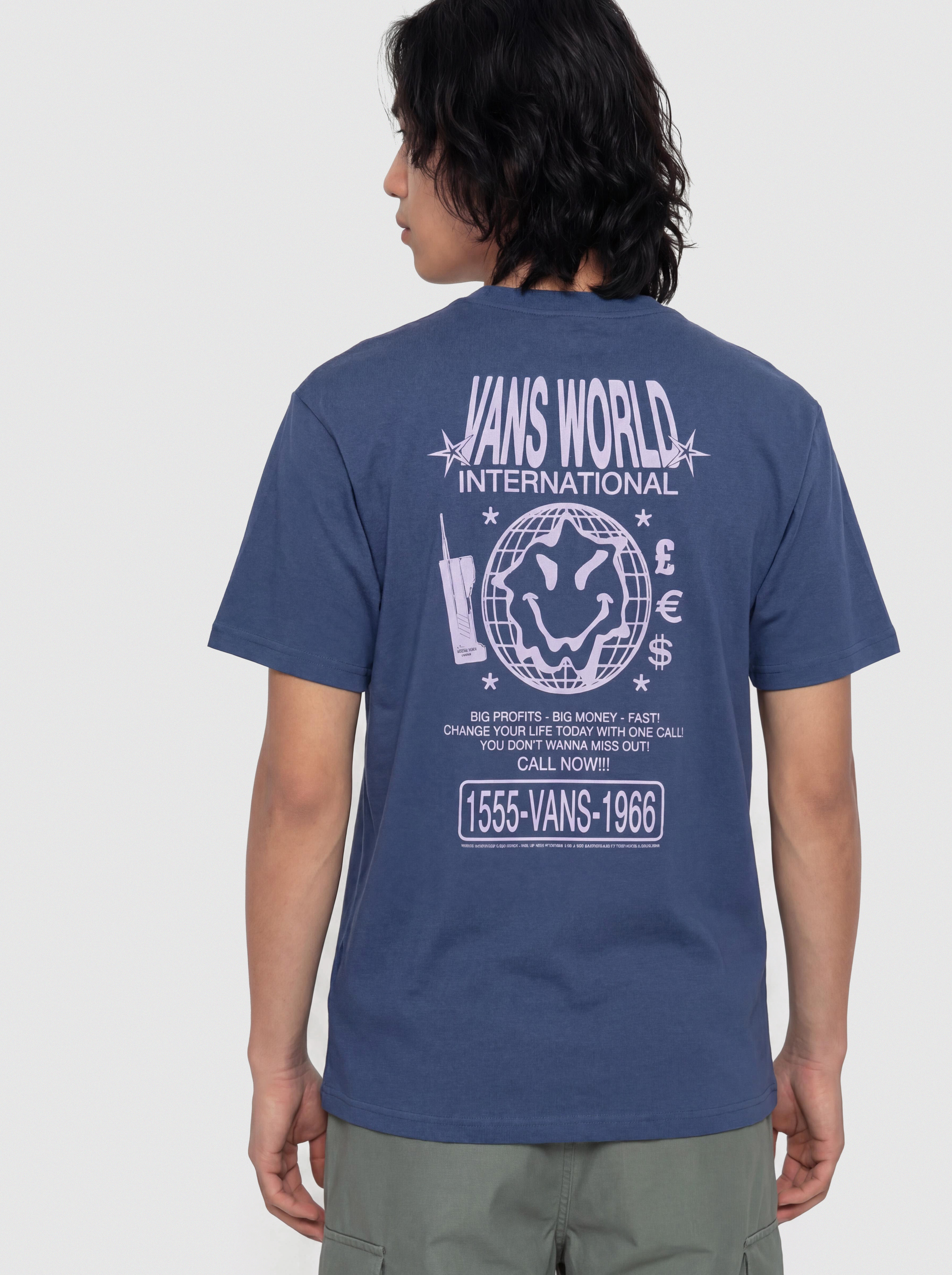 T-shirt Vans World Intl (true navy)