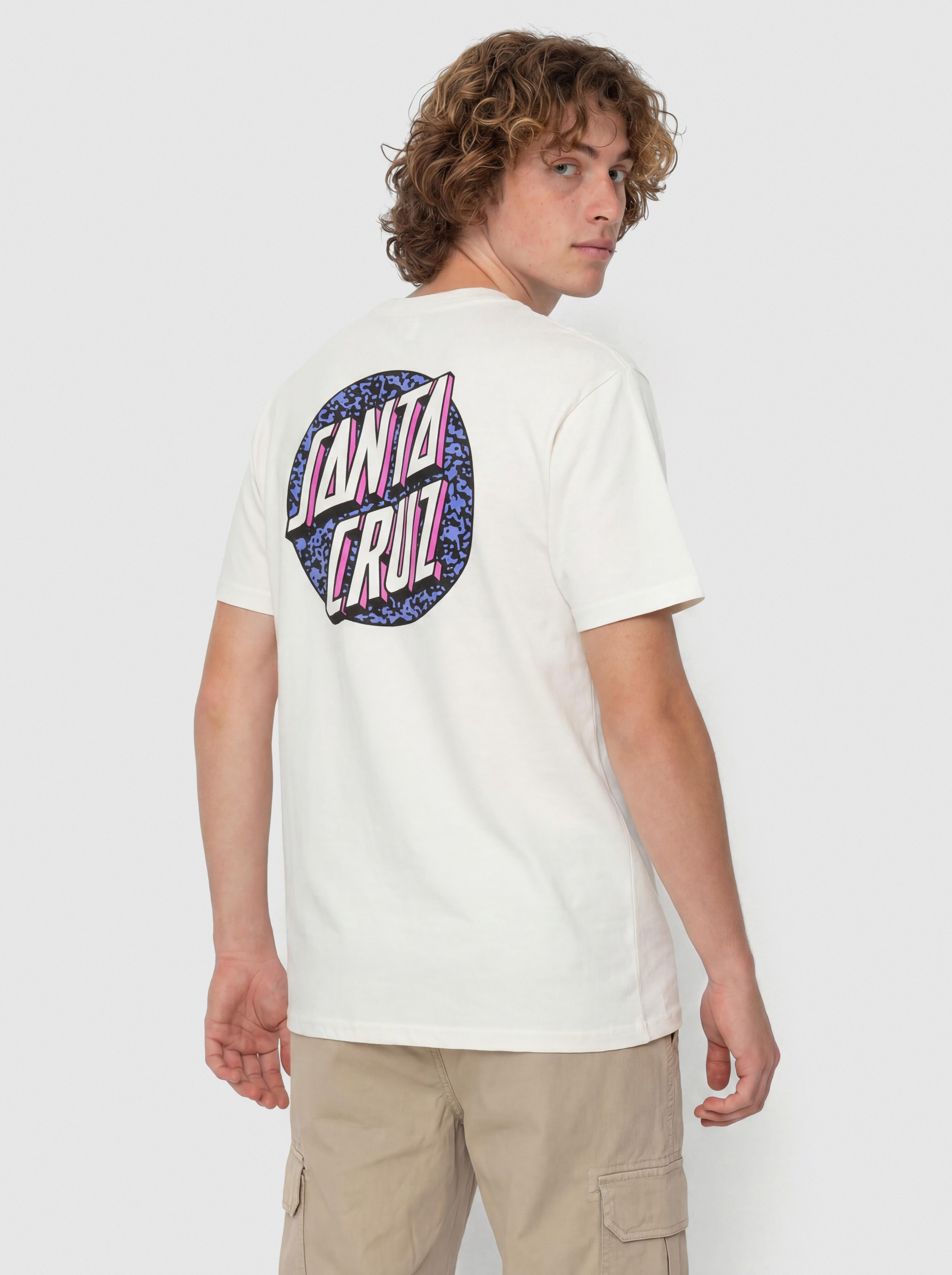 T-shirt Santa Cruz Control Dot (unbleached cotton)