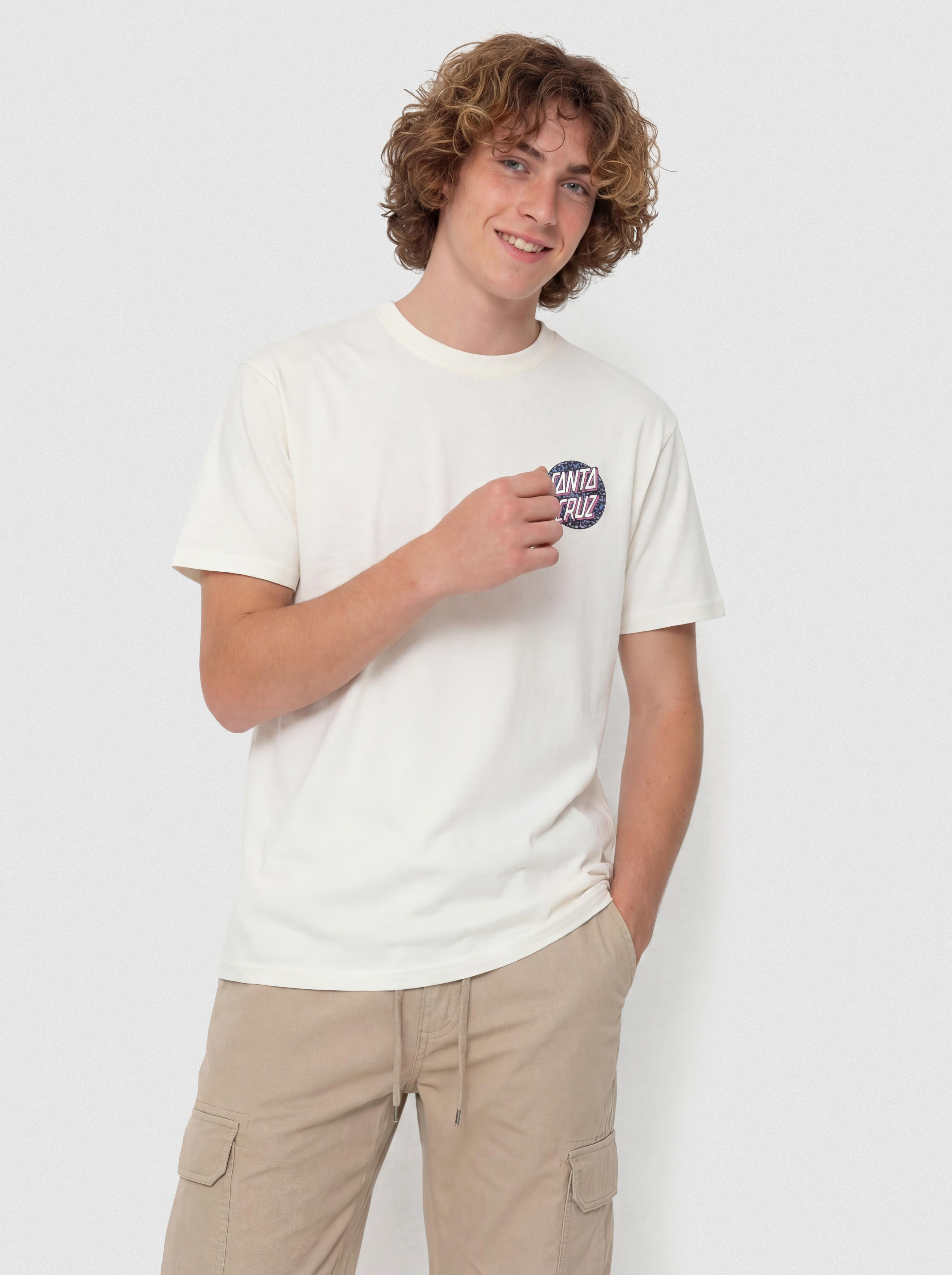T-shirt Santa Cruz Control Dot (unbleached cotton)