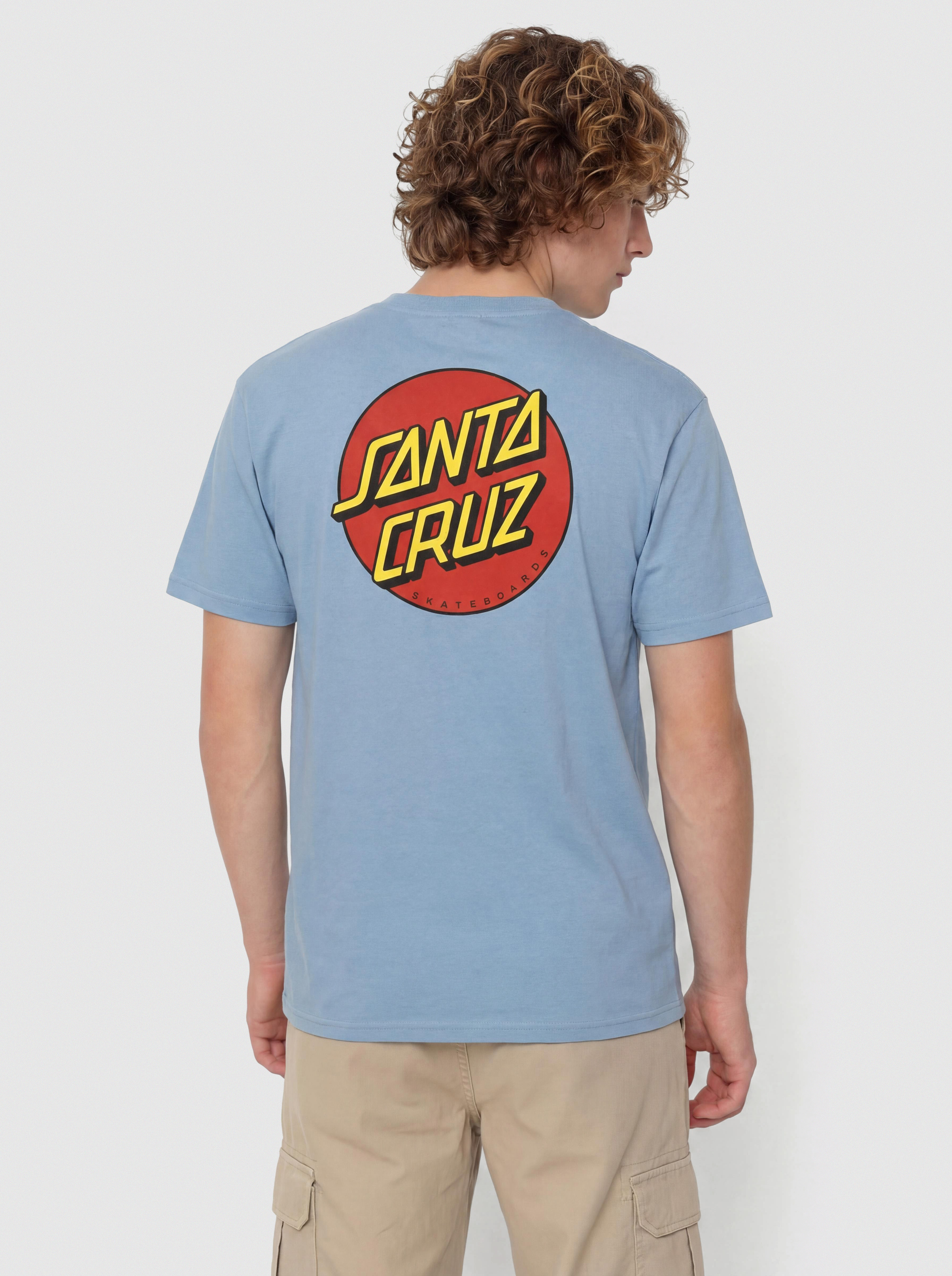 T-shirt Santa Cruz Classic Dot Chest (faded denim)