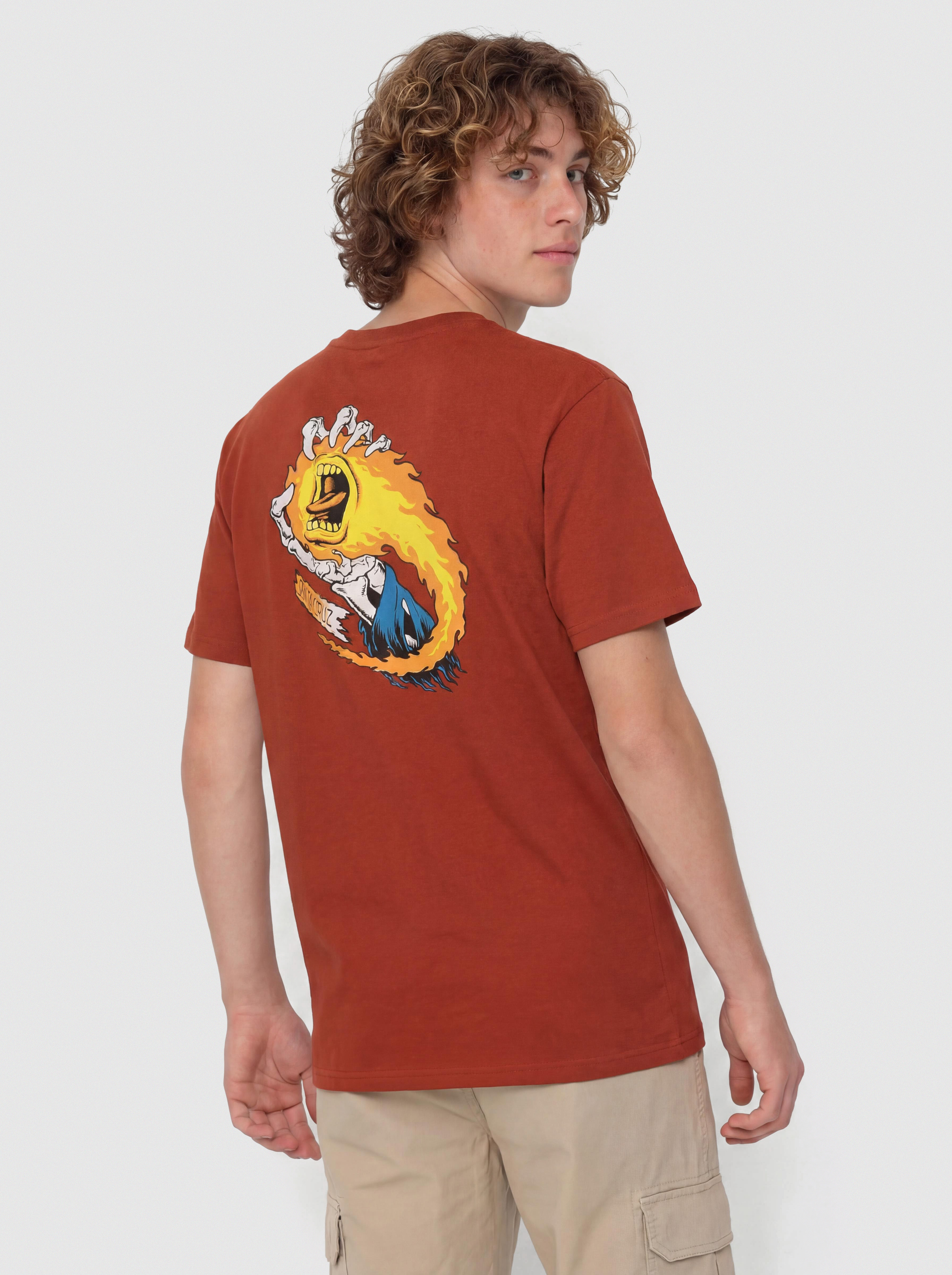 T-shirt Santa Cruz O'Brien Scream Reaper (dark rust)