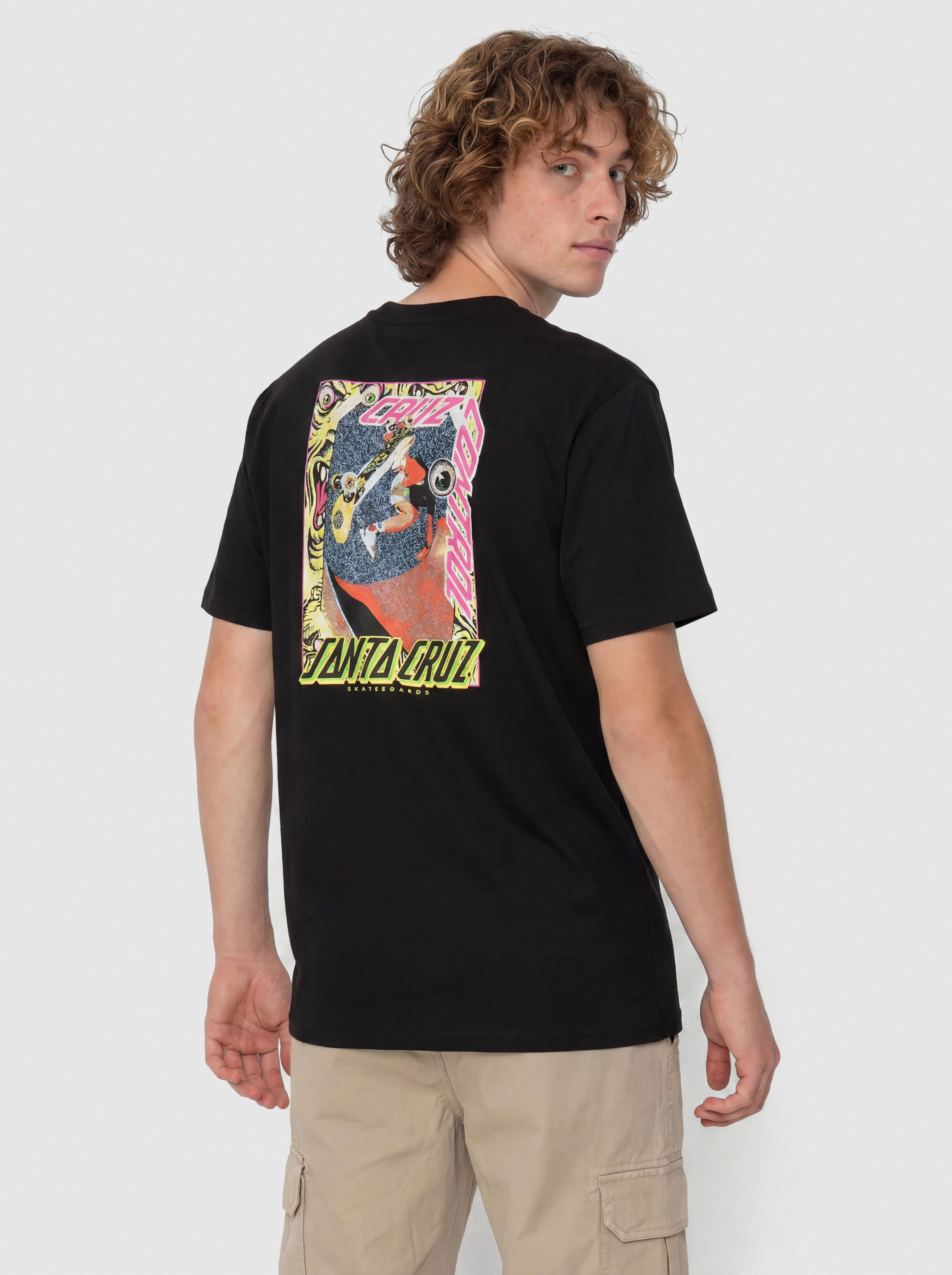T-shirt Santa Cruz Roskopp Cruz Control (black)