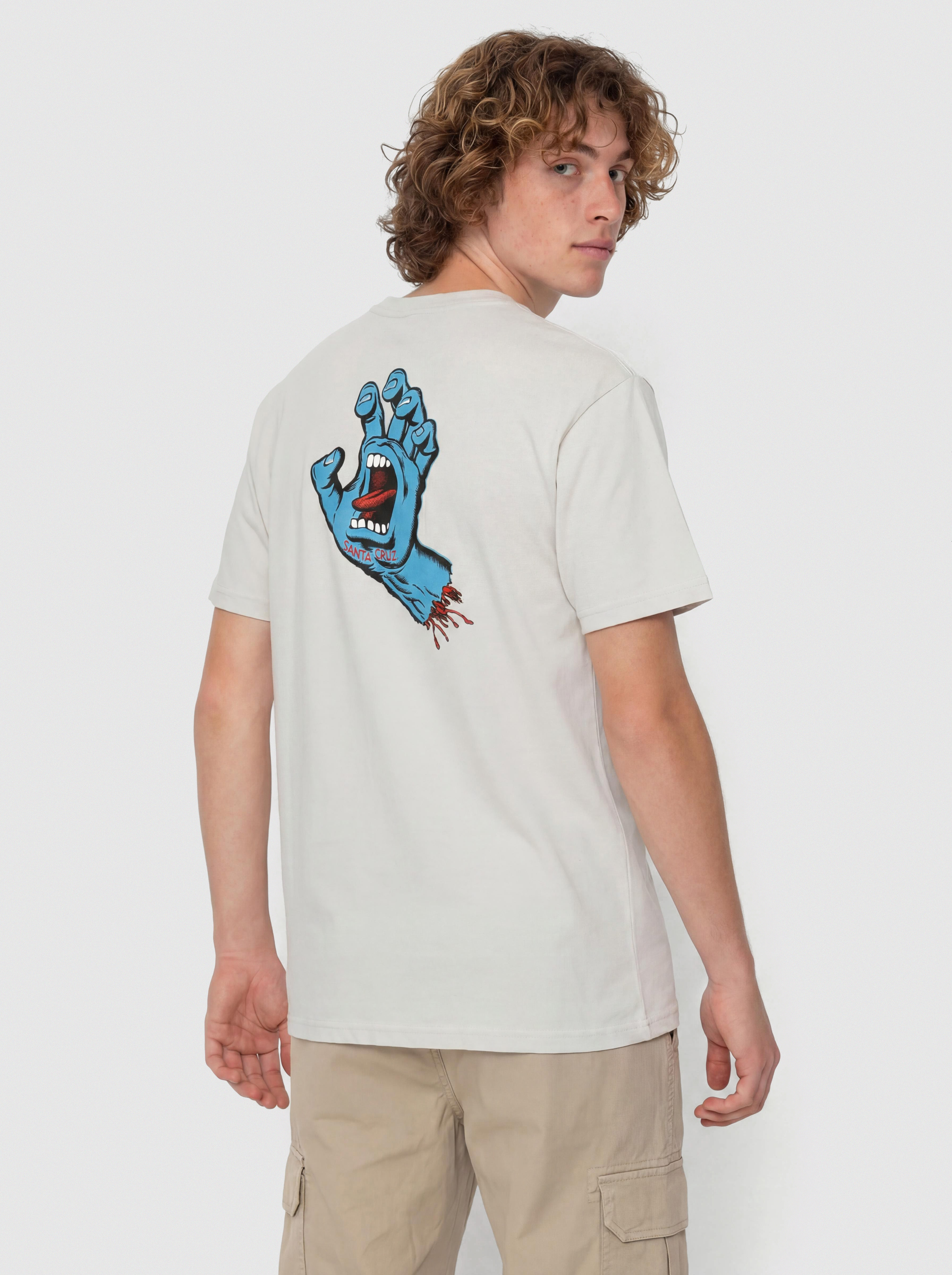 T-shirt Santa Cruz Screaming Hand Chest (mist)