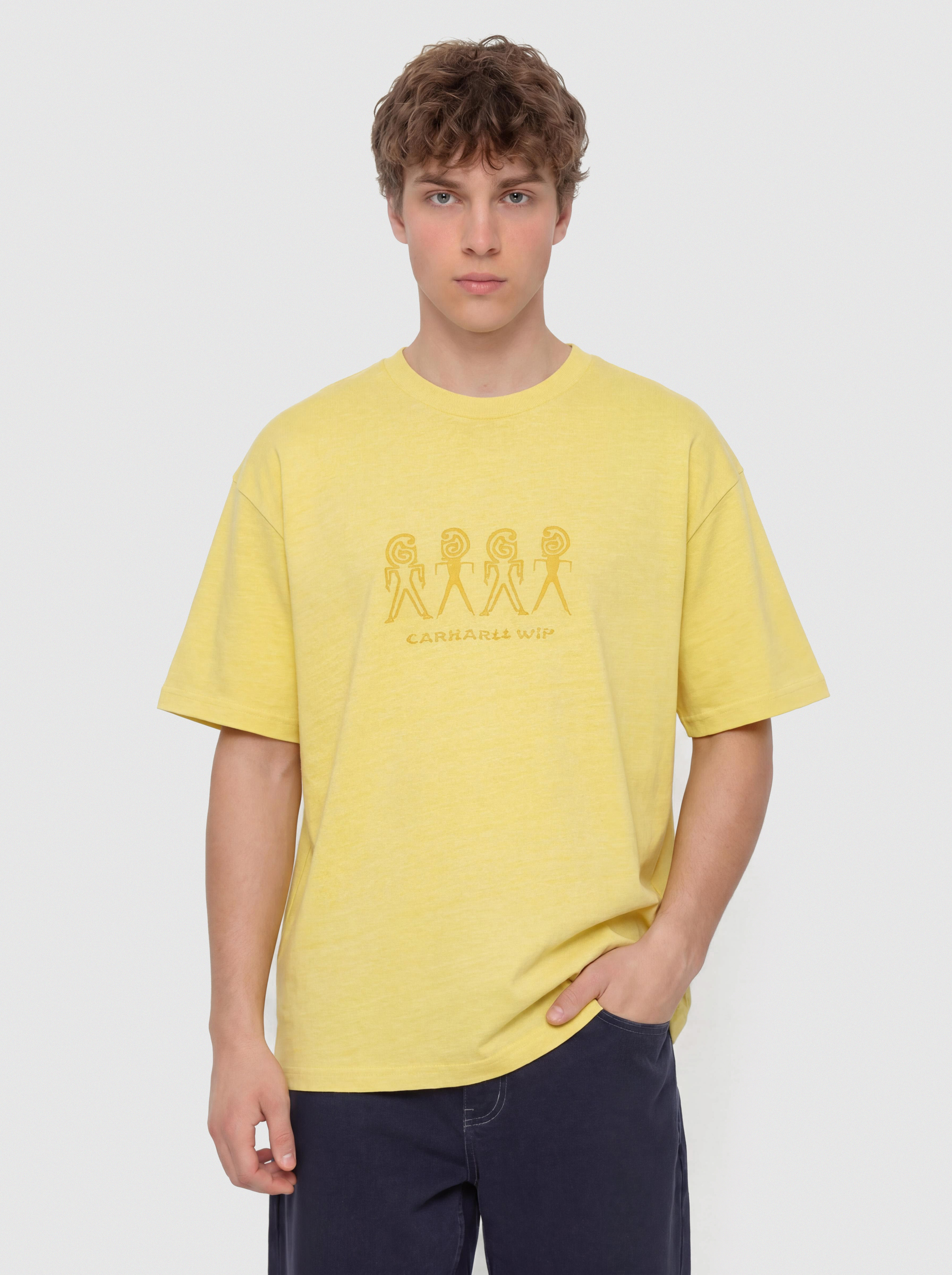 T-shirt Carhartt WIP Terrestrial (fandoghi/suncrest/pigment garment dyed)