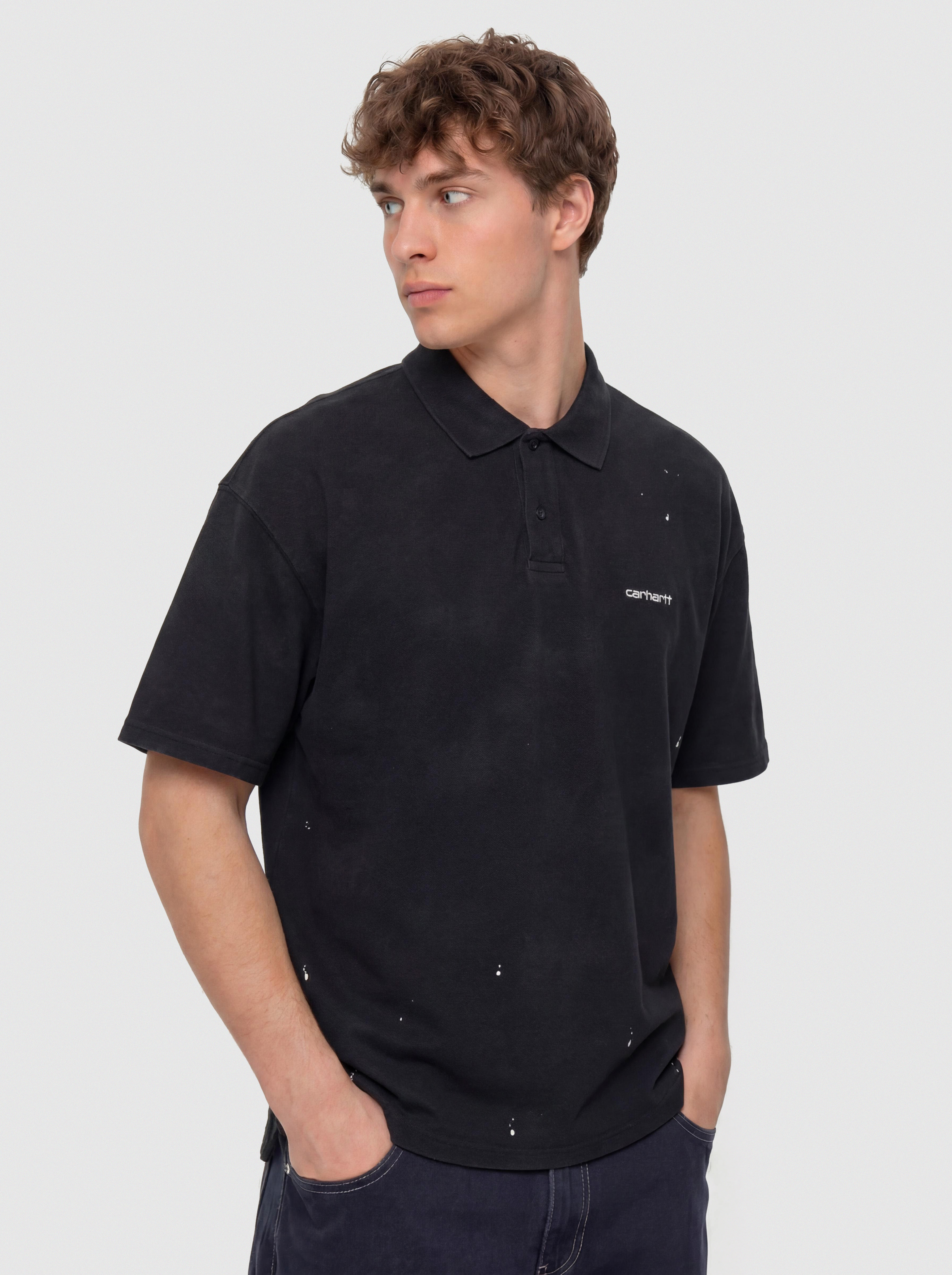 T-shirt Carhartt WIP Painter Polo (black)