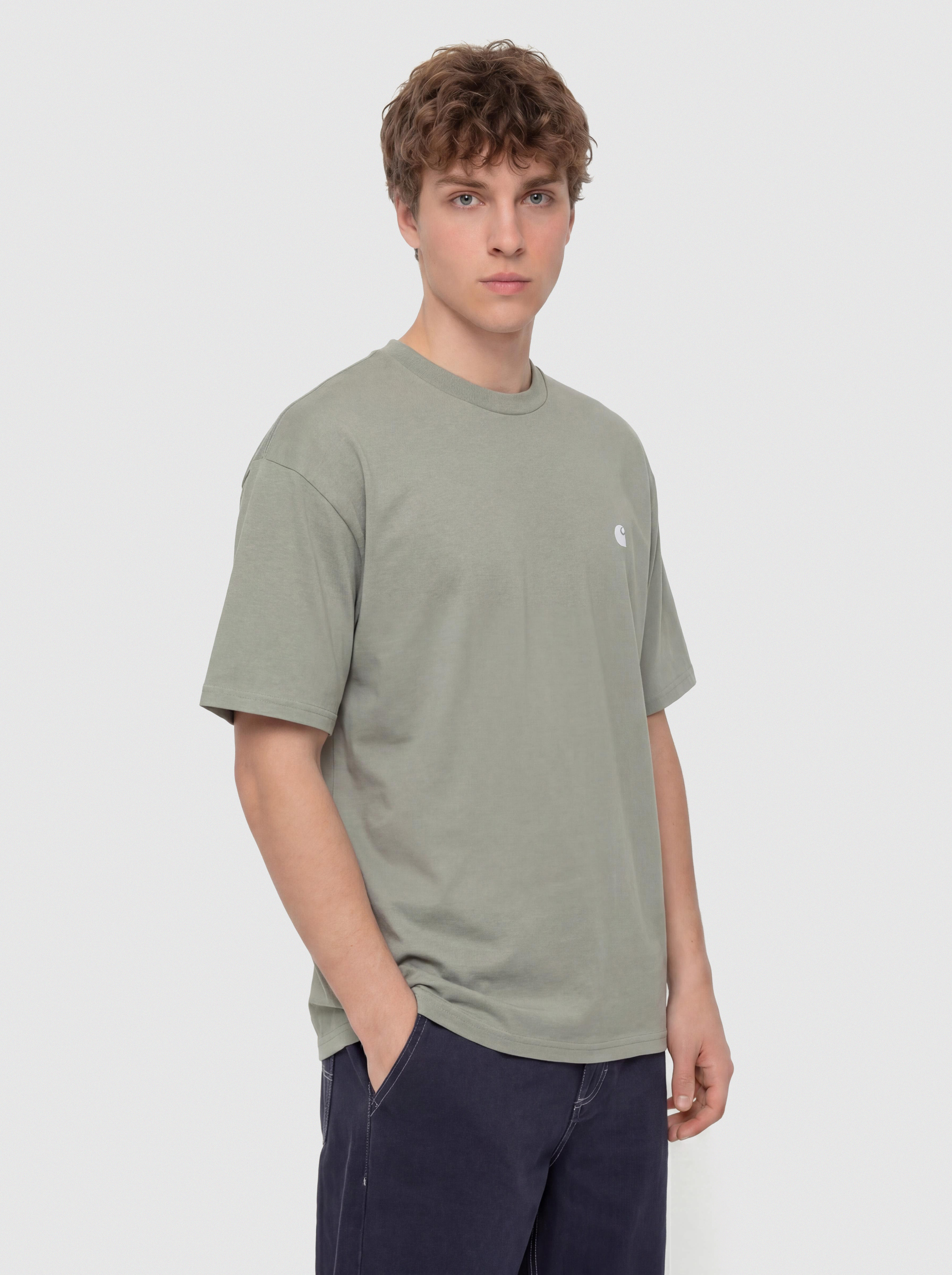 T-shirt Carhartt WIP Madison (shady green/white)