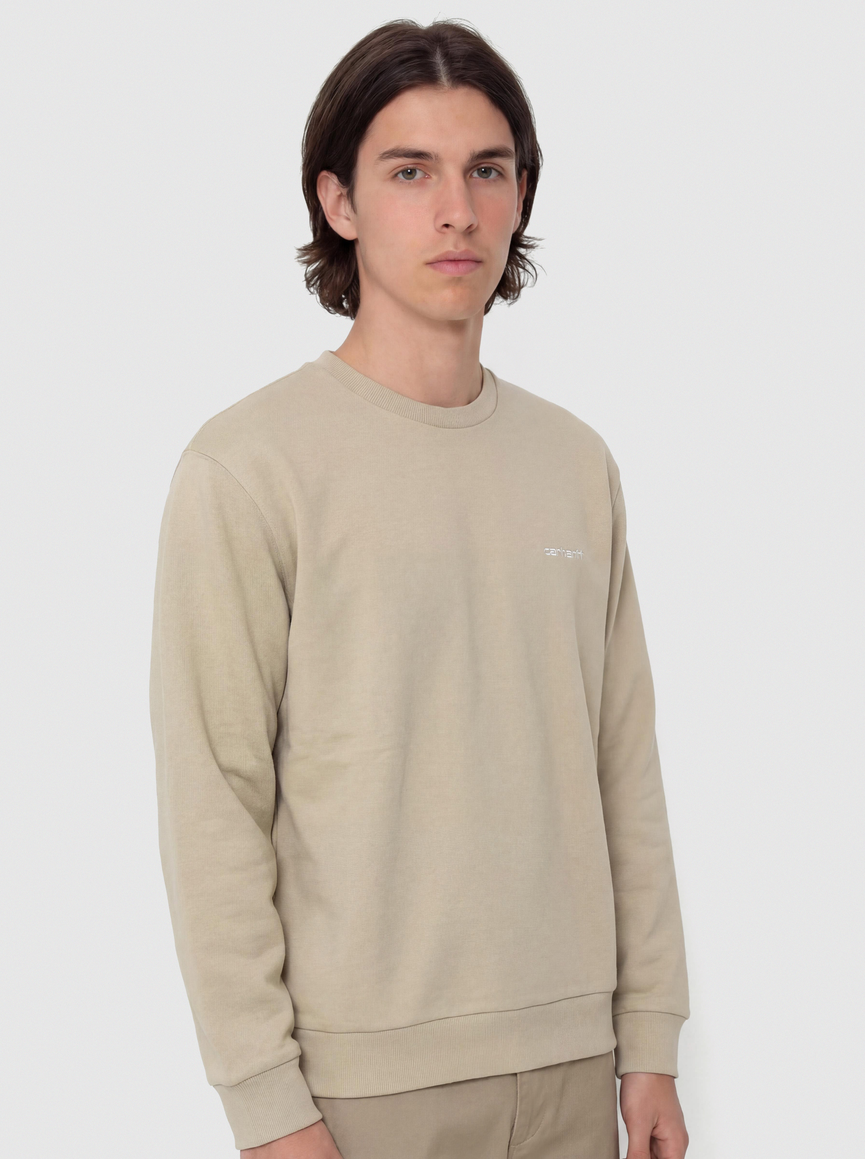 Bluza Carhartt WIP Script Embroidery (barchan/white)