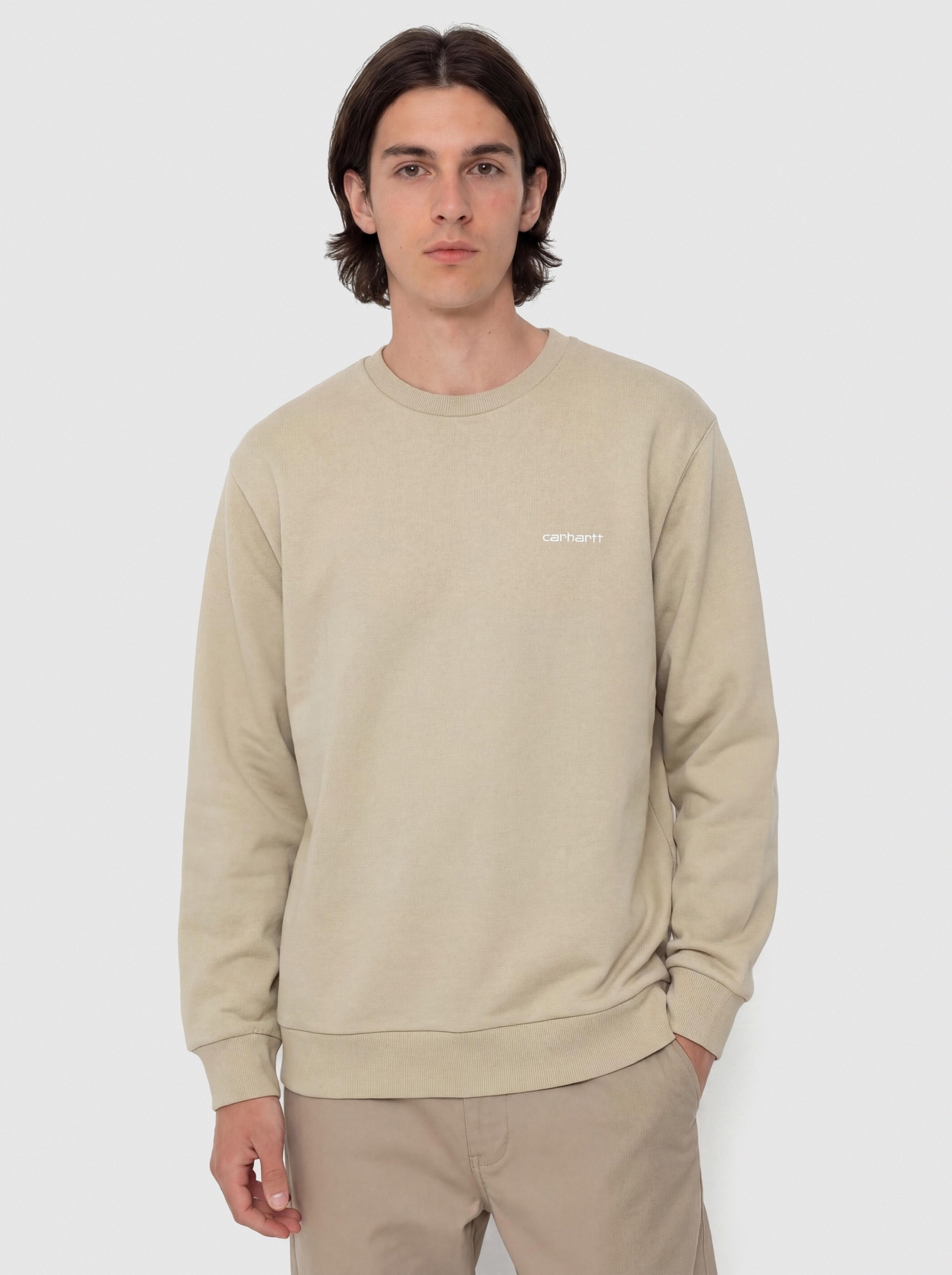Bluza Carhartt WIP Script Embroidery (barchan/white)