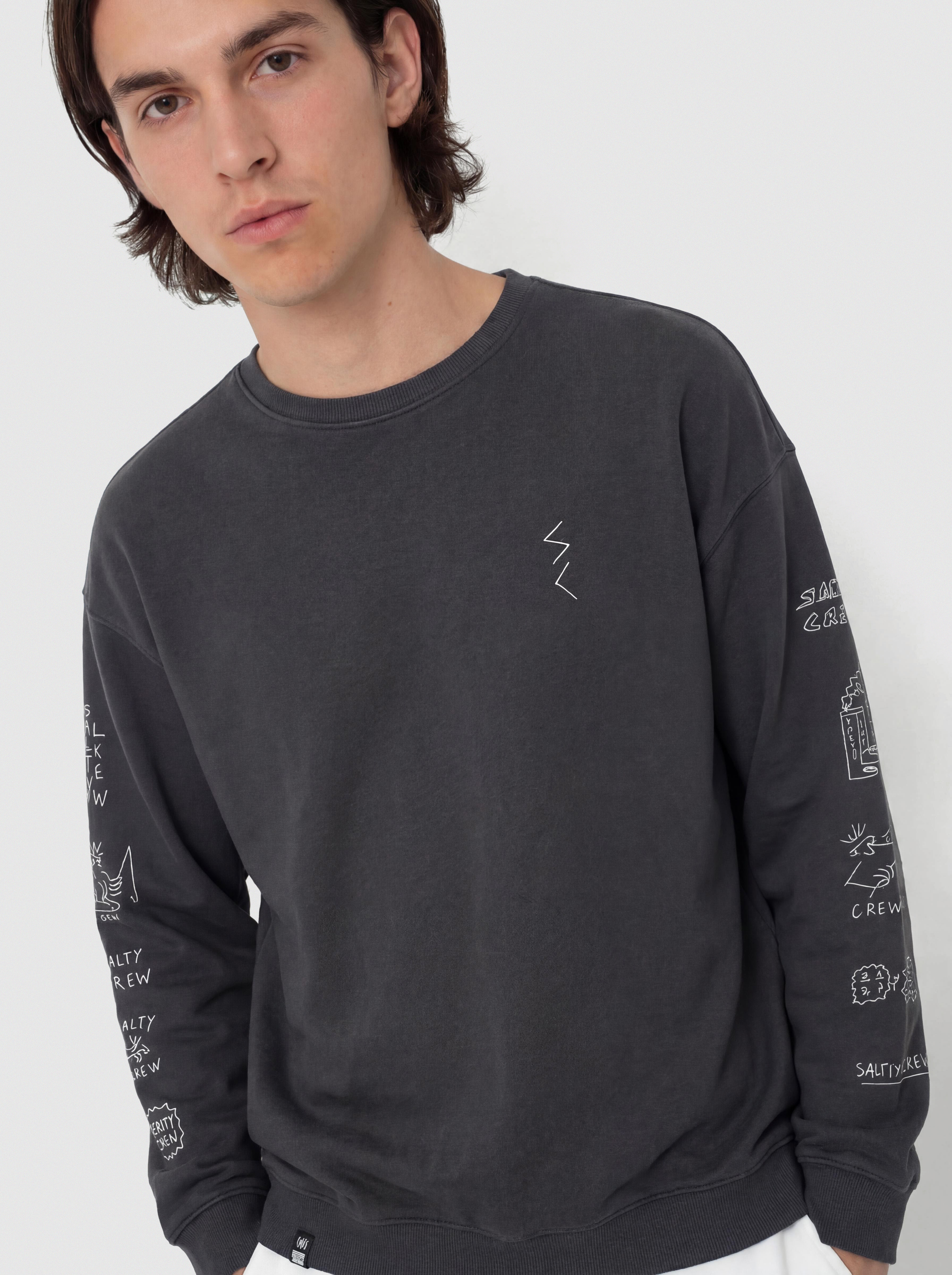 Bluza Salty Crew Reel Lb Crewneck (pirate black)