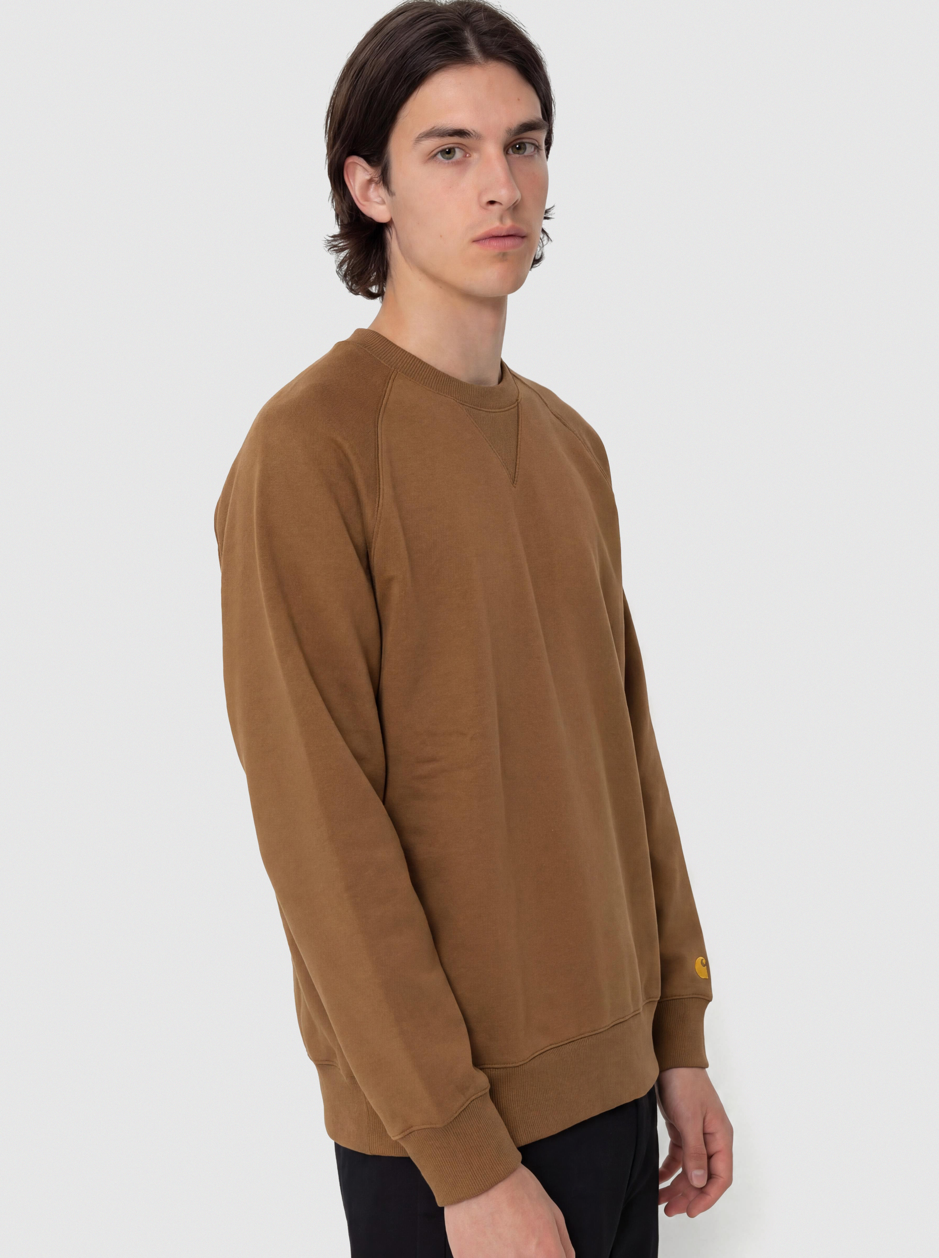 Bluza Carhartt WIP Chase (hamilton brown/gold)