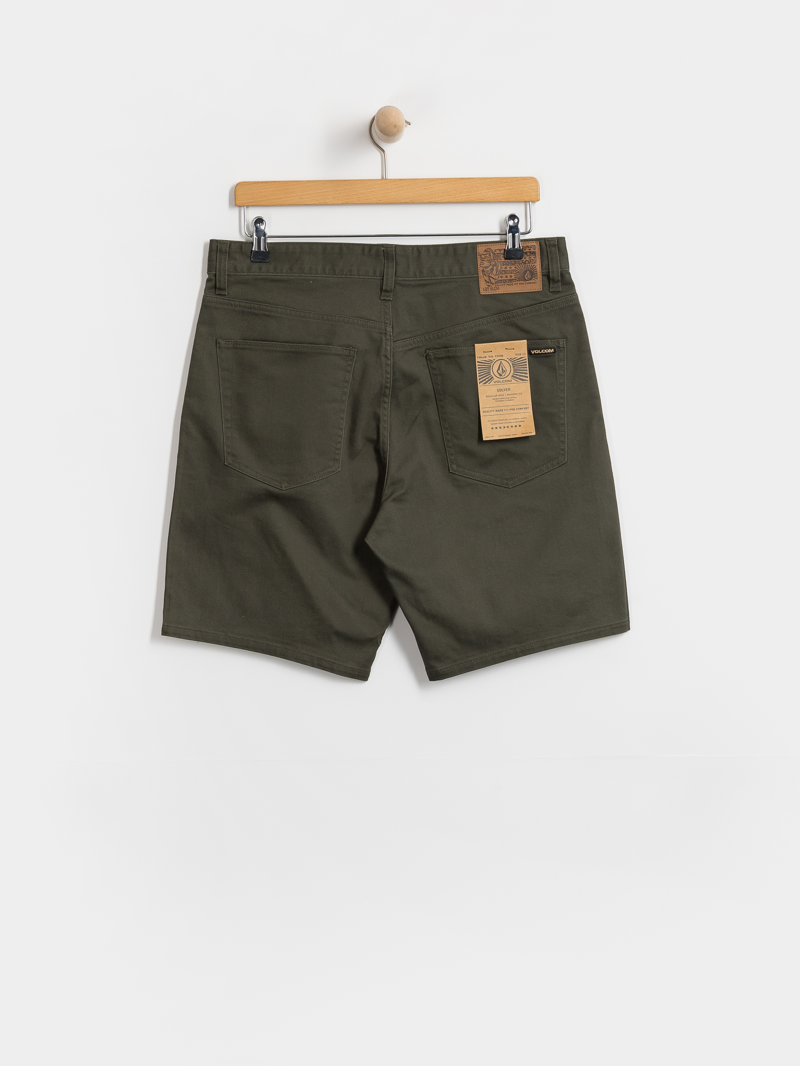 Szorty Volcom Solver 5 Pocket Twill 19 (squadron green)