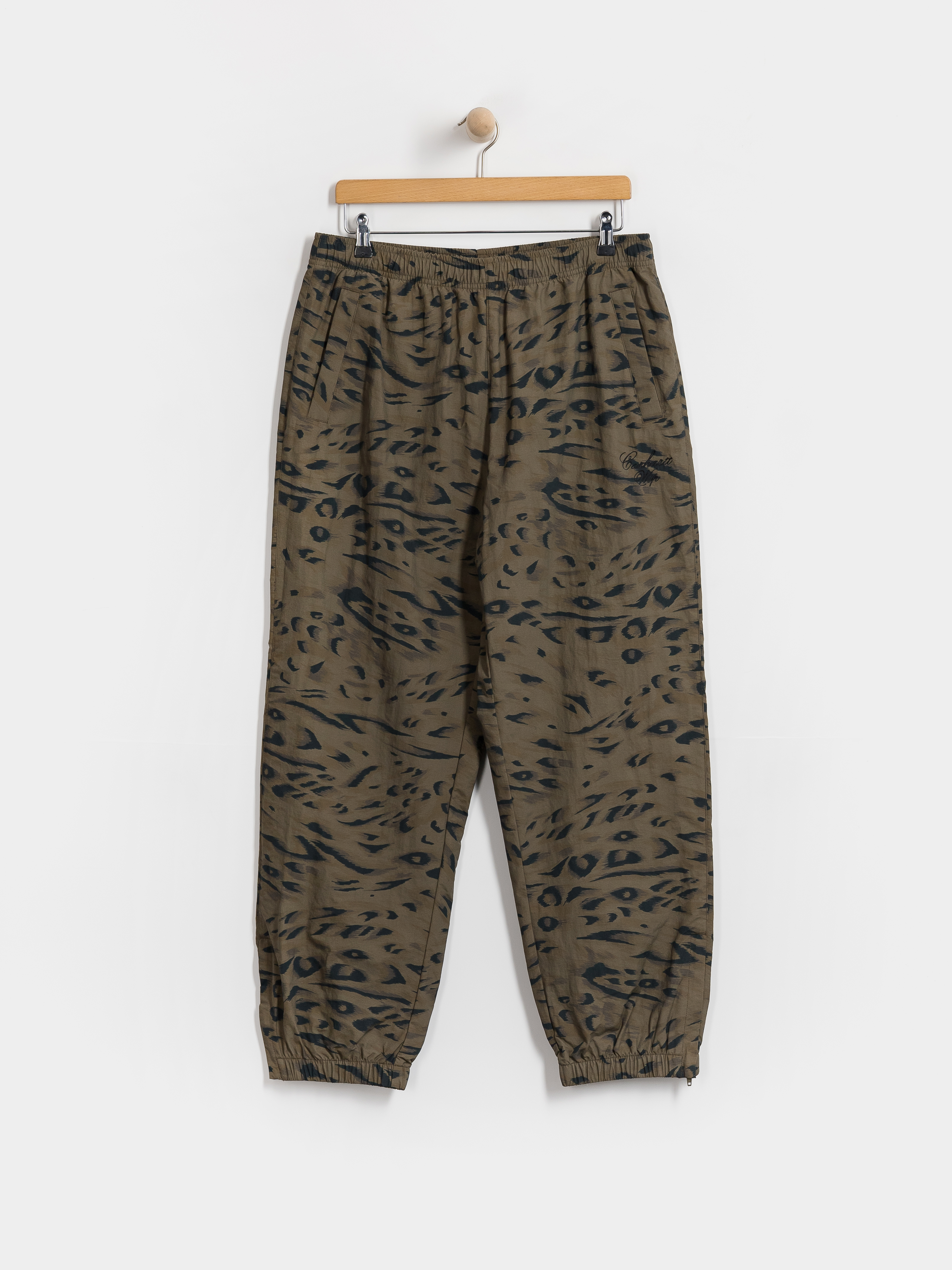 Spodnie Carhartt WIP Travon (duck feather print cypress/black)