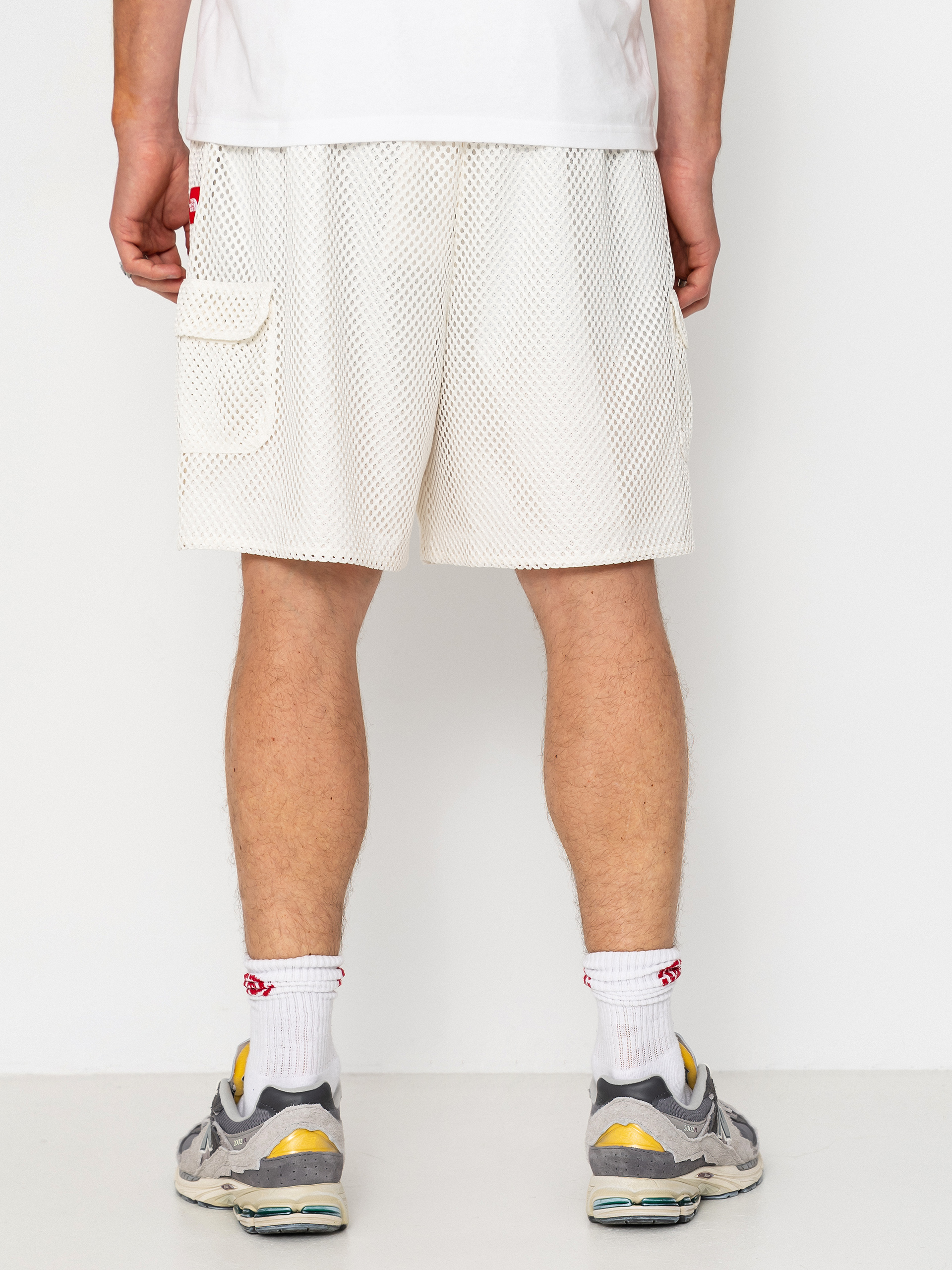 Szorty The North Face Tnf Red Box Mesh Utility (white dune)