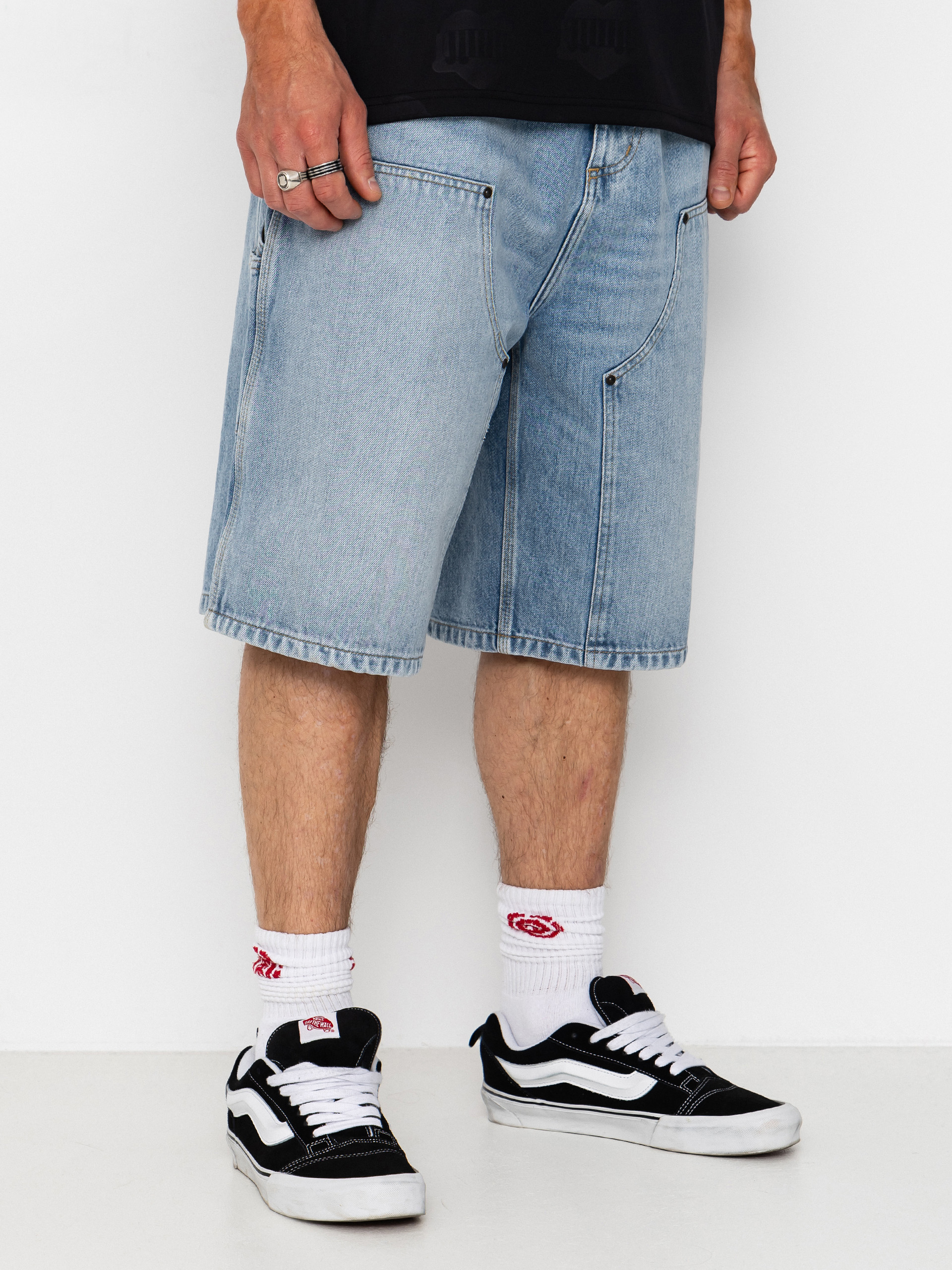 Szorty Carhartt WIP OG Double Knee (blue heavy worn bleached)