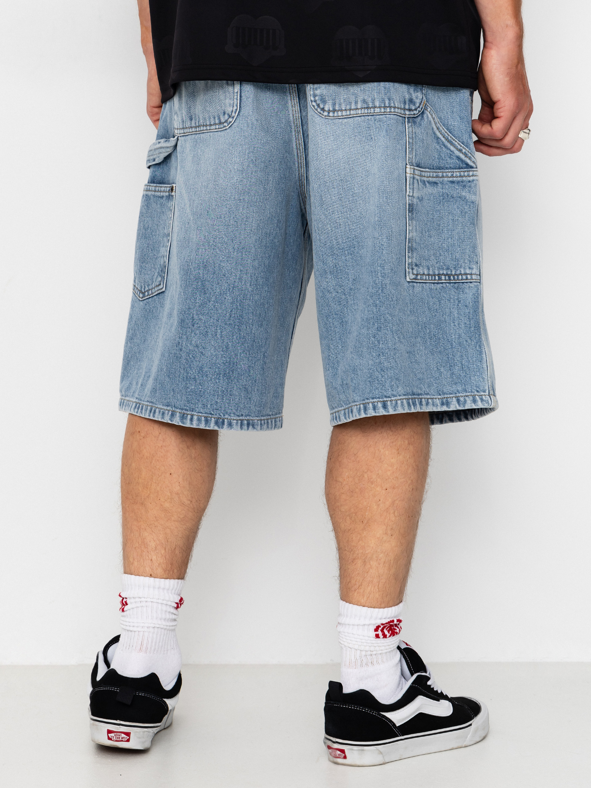 Szorty Carhartt WIP OG Double Knee (blue heavy worn bleached)