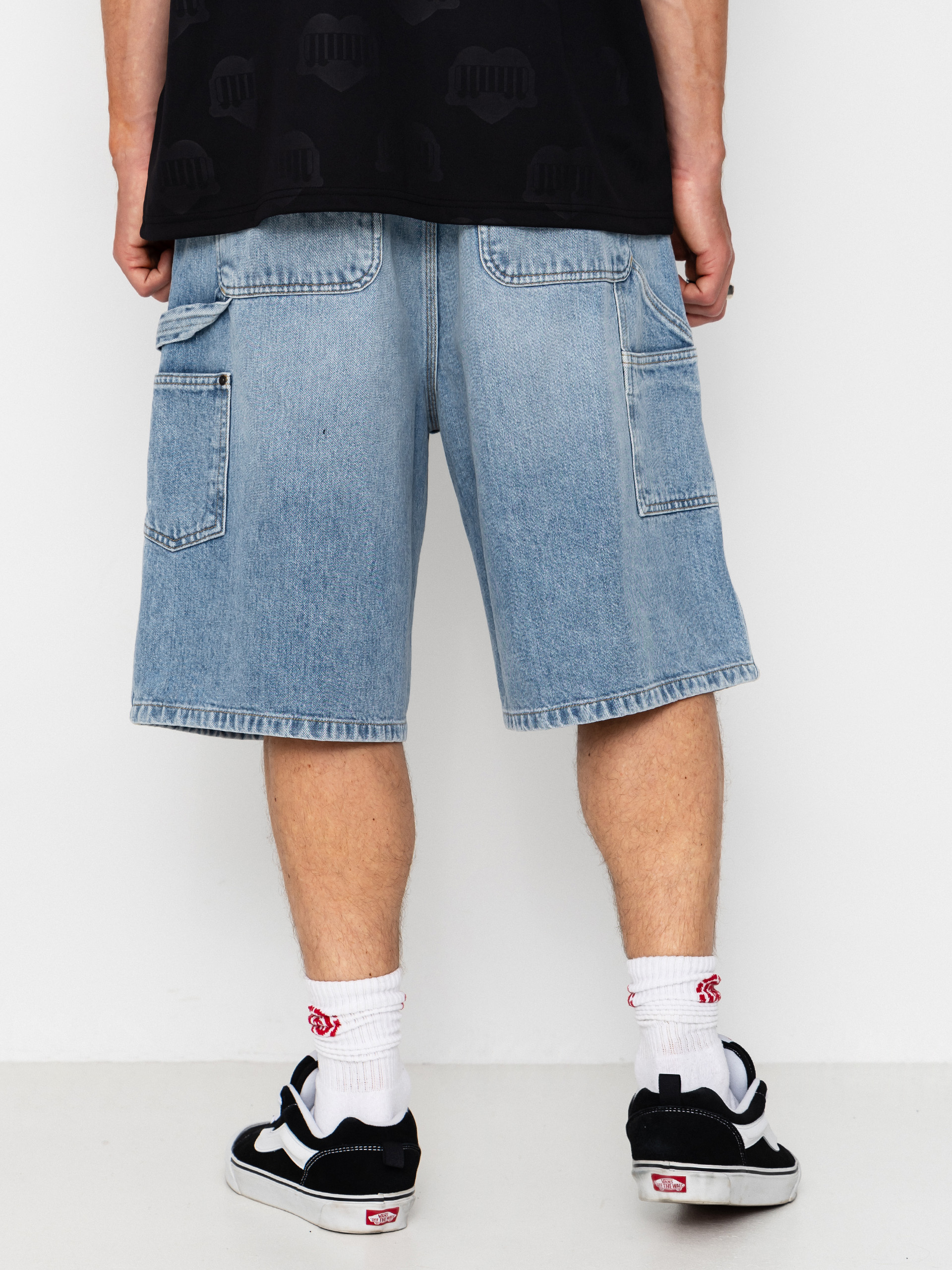 Szorty Carhartt WIP OG Double Knee (blue heavy worn bleached)