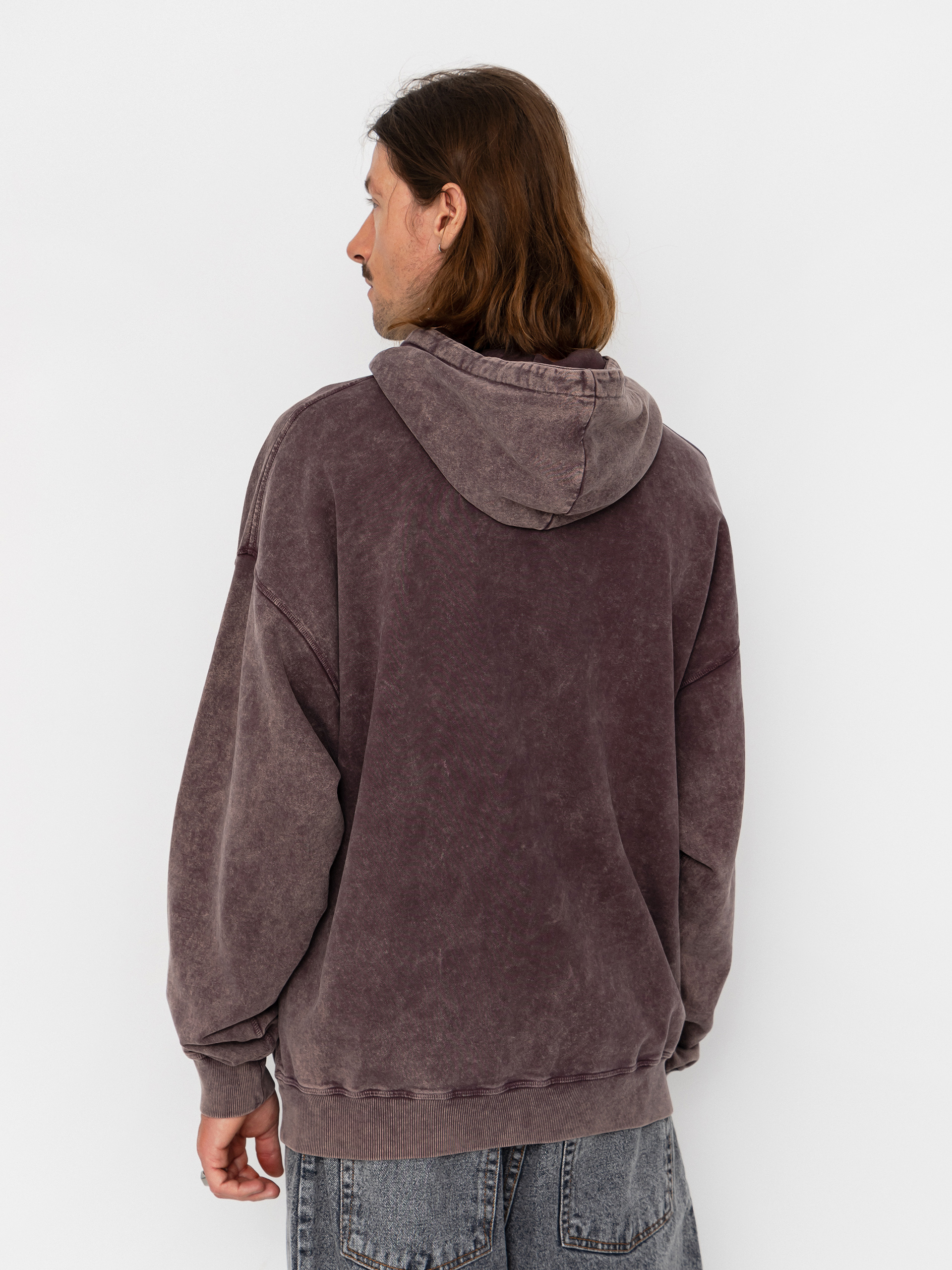 Bluza z kapturem Polar Skate Acid Frank Soul HD (bordeaux)