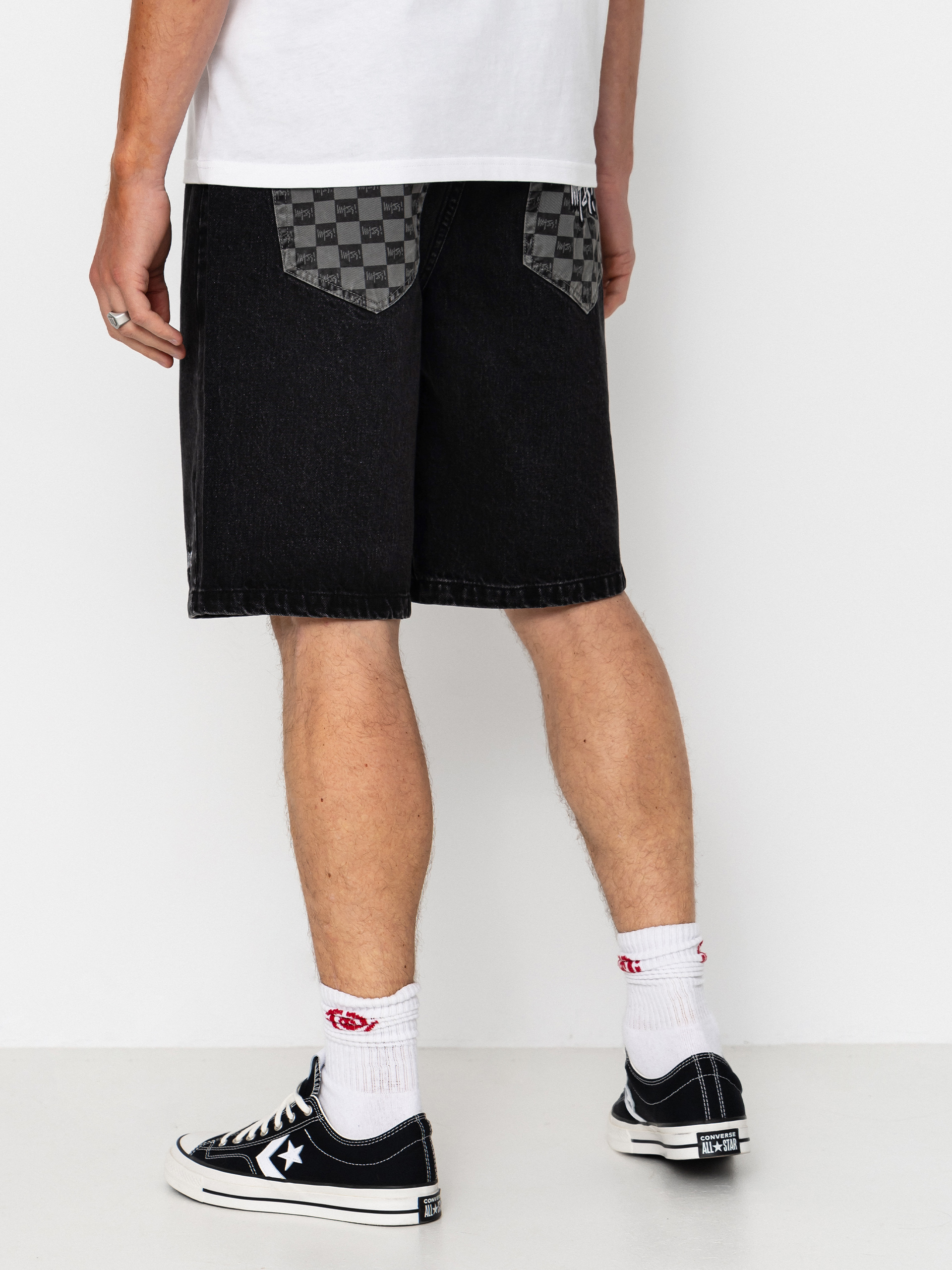 Szorty MassDnm Jeans Higher (black washed)